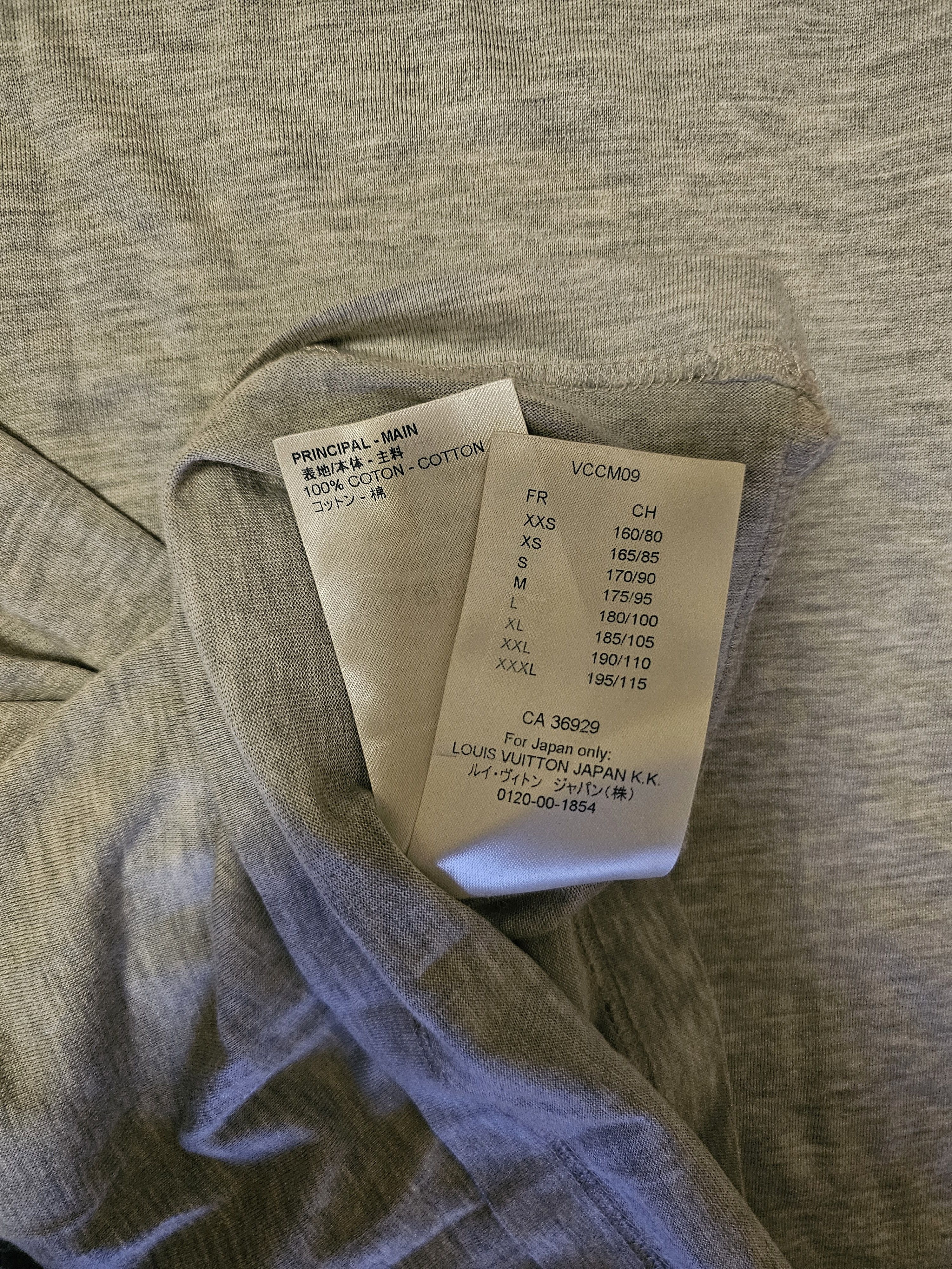 Louis Vuitton Louis Vuitton Unisex Gray T-Shirt Size S Size US S / EU 44-46 / 1 - 6 Thumbnail