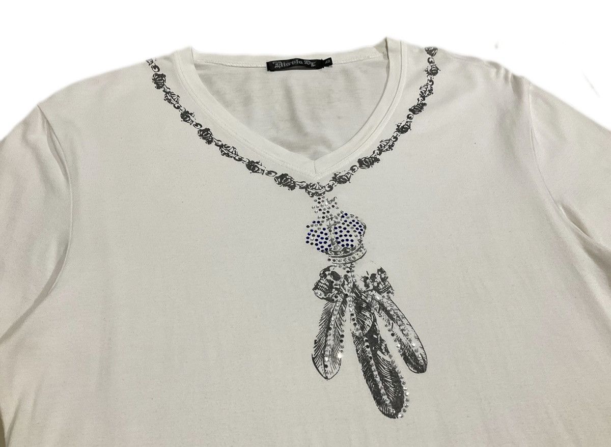 14th Addiction 🔥Sick Y2K Diavlo 3D Feather Skull Necklace Shirt Size US M / EU 48-50 / 2 - 2 Thumbnail