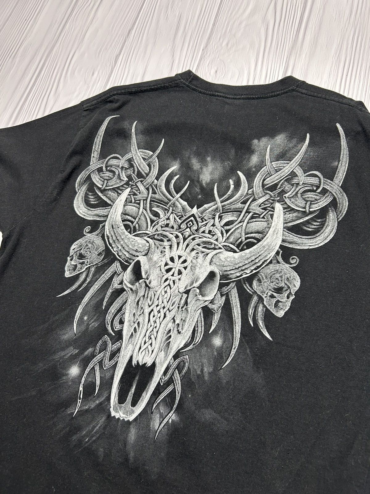 Expert Horror × Vintage Vintage Horror 666 Devil Death T-Shirt Size US XXL / EU 58 / 5 - 9 Thumbnail