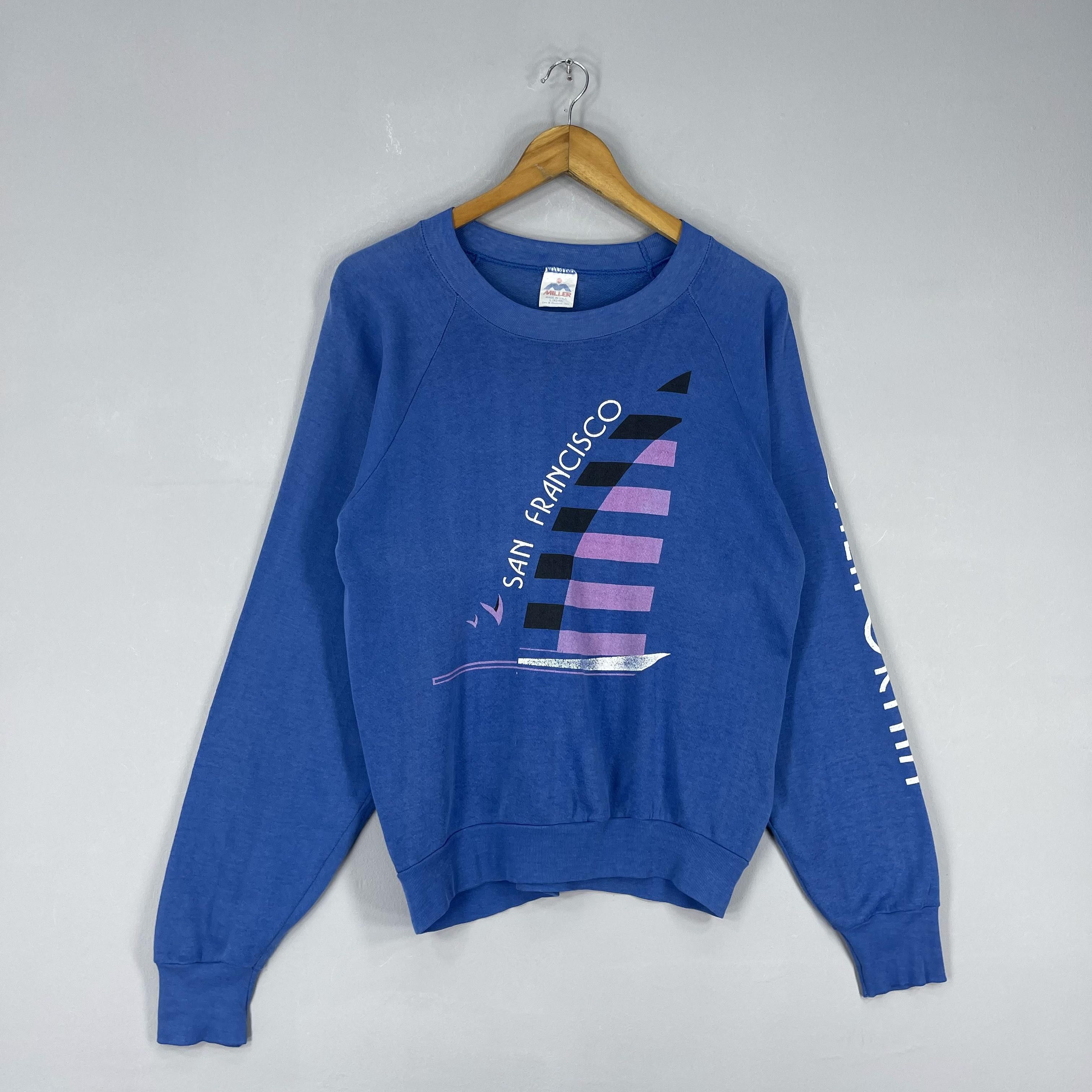 Vintage Vintage 90's SAN FRANCISO Yacht Sailing Printed Sweatshirt Size US M / EU 48-50 / 2 - 3 Thumbnail