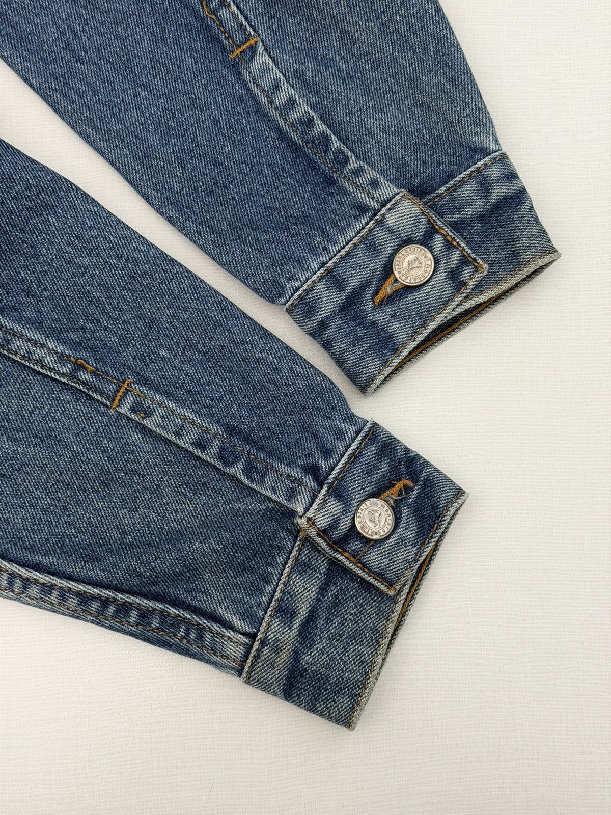 Levi's Vintage Clothing Vintage 80s Montero World Service Denim Trucker Jacket 36 Size US M / EU 48-50 / 2 - 7 Thumbnail