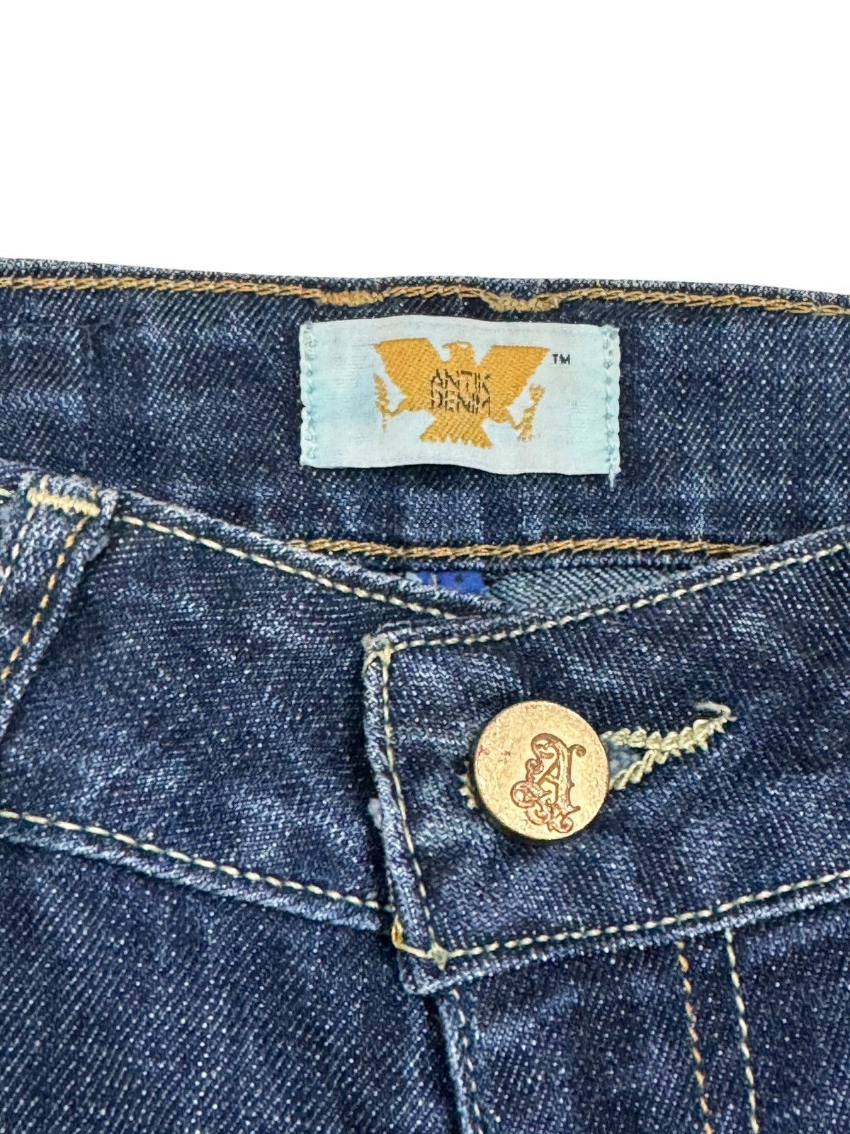 If Six Was Nine Vintage Bootcut Antik Denim Swarovski Back Pockets Size 28" / US 6 / IT 42 - 7 Thumbnail