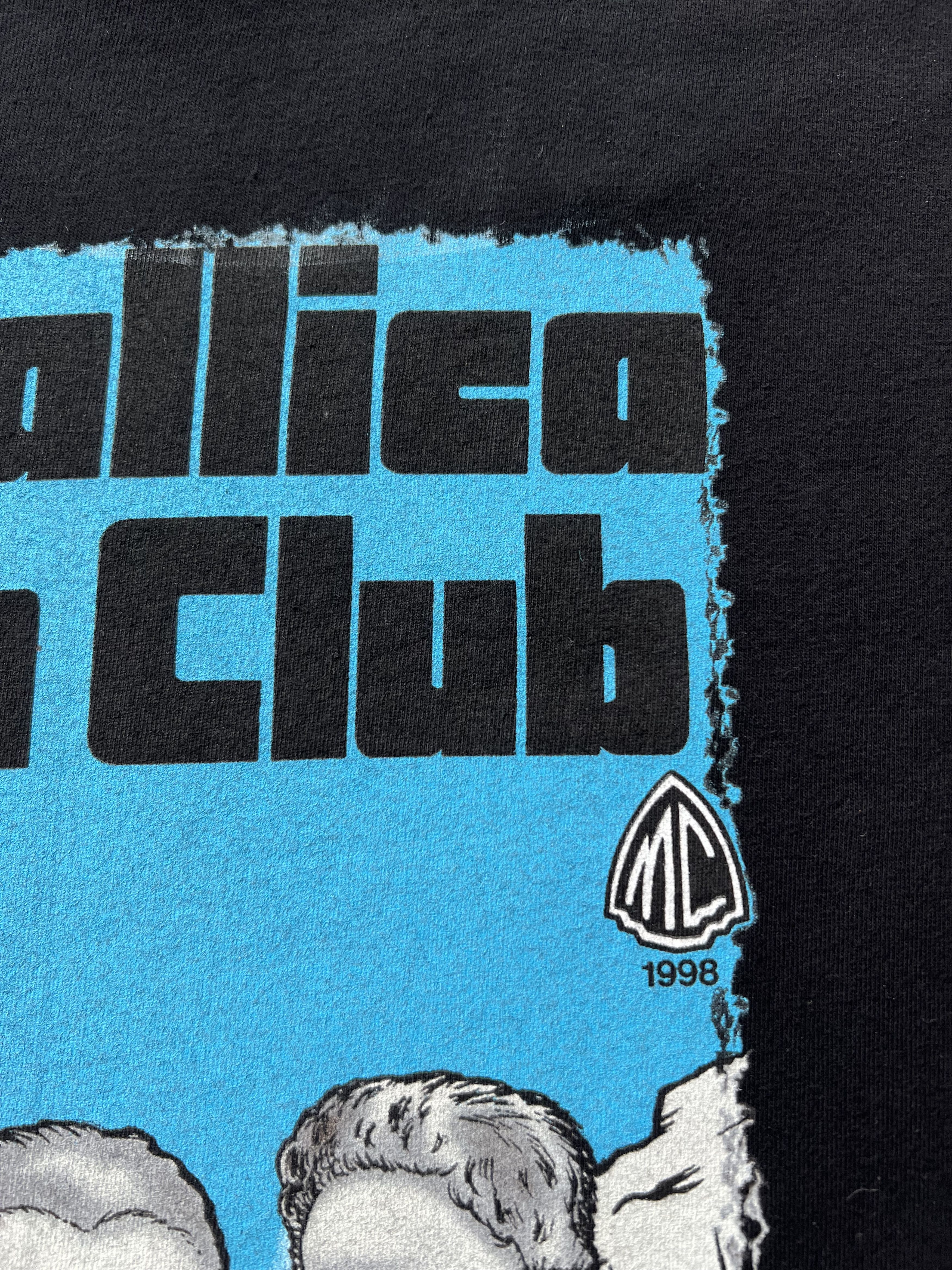 Band Tees Vintage 1998 Metallica In Club Stubborn Member Club T-shirt Size US XL / EU 56 / 4 - 7 Thumbnail