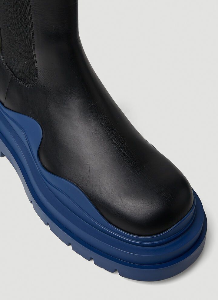 Bottega Veneta o1loc1c0825 630297 Tire Chelsea Boots in Black Size US 9 / IT 39 - 5 Thumbnail