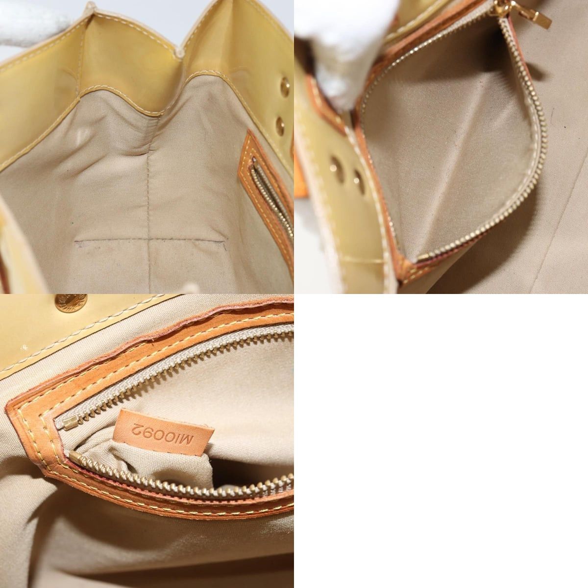 Louis Vuitton LOUIS VUITTON Monogram Vernis Reade PM Hand Bag Beige M91334 Size ONE SIZE - 12 Thumbnail