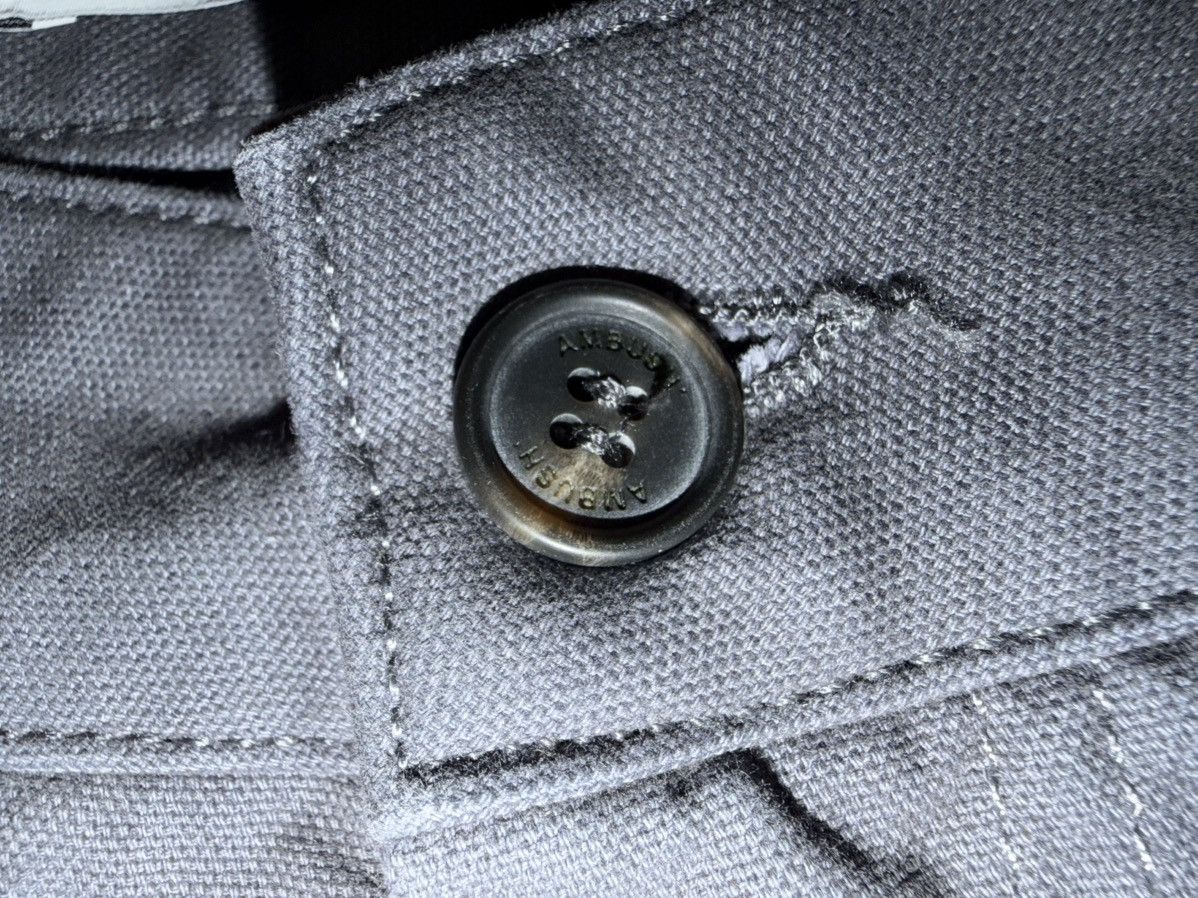 Ambush Design $1k Multi-pocket, wide-leg cotton cargo pants, Large, Italy Size US 34 / EU 50 - 14 Thumbnail
