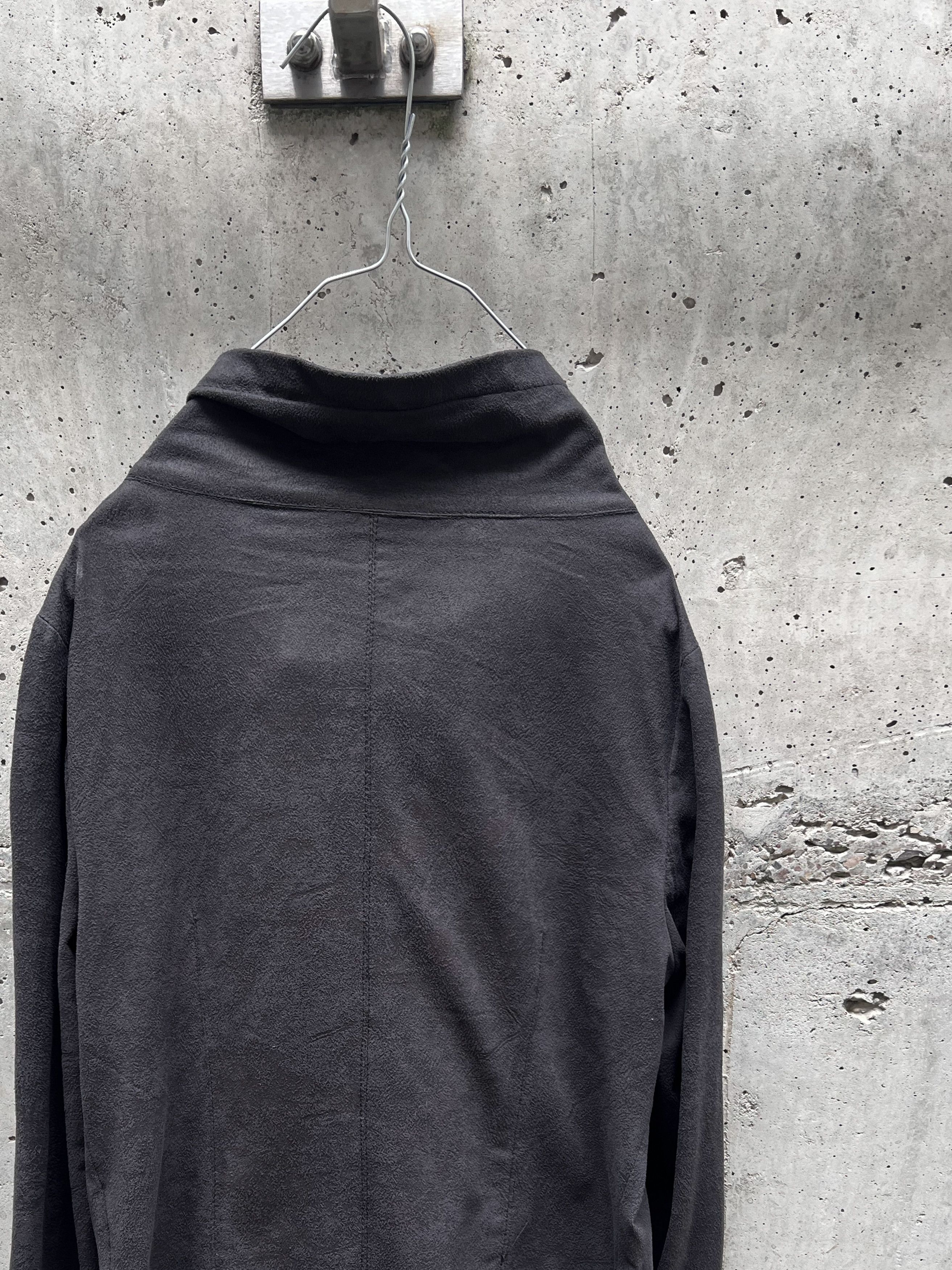 Japanese Brand Matte Black Asymmetric Jacket Size S / US 4 / IT 40 - 4 Thumbnail