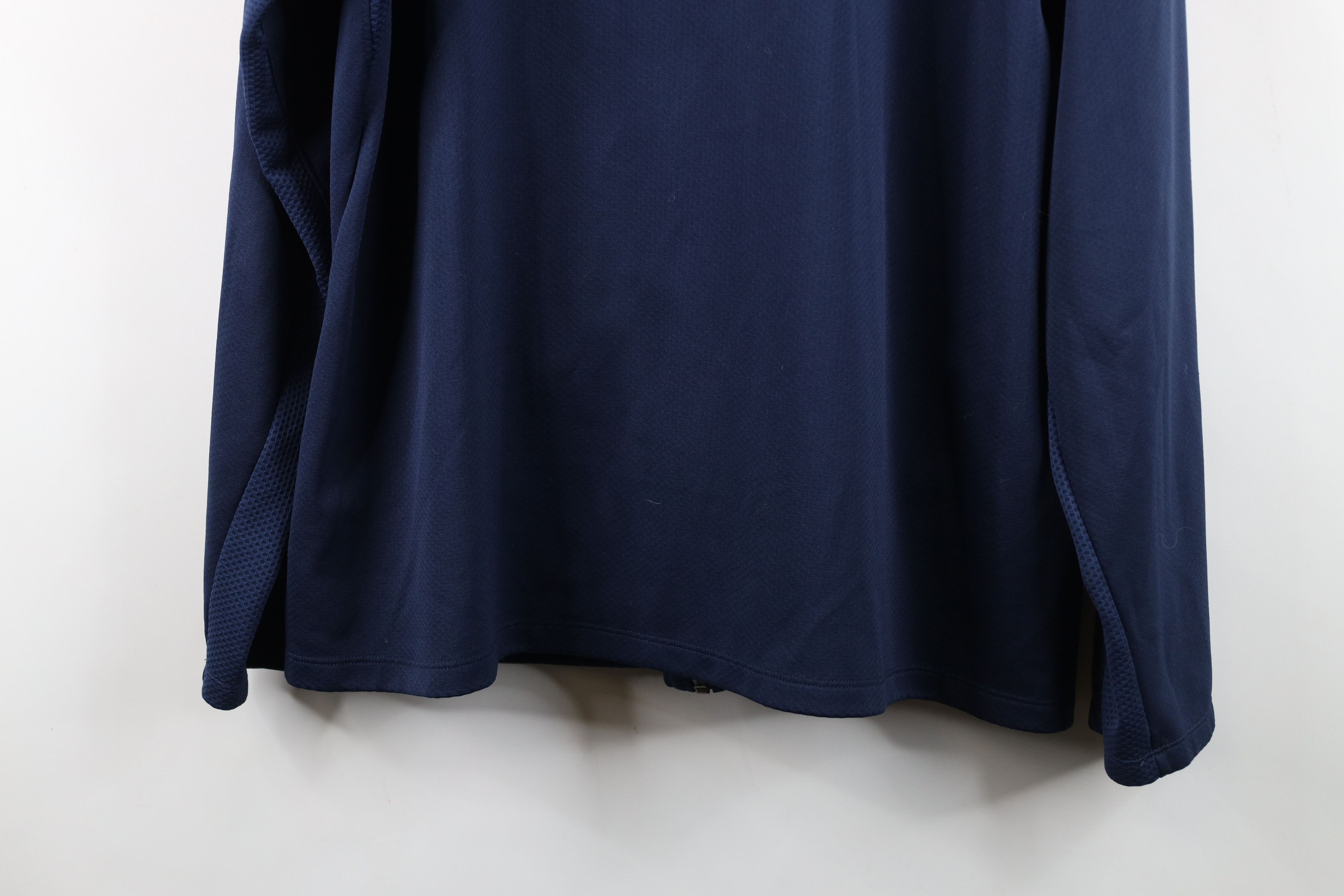 Nike Vintage Nike Mini Swoosh Thermal Knit Full Zip Jacket Blue Size US XL / EU 56 / 4 - 14 Thumbnail