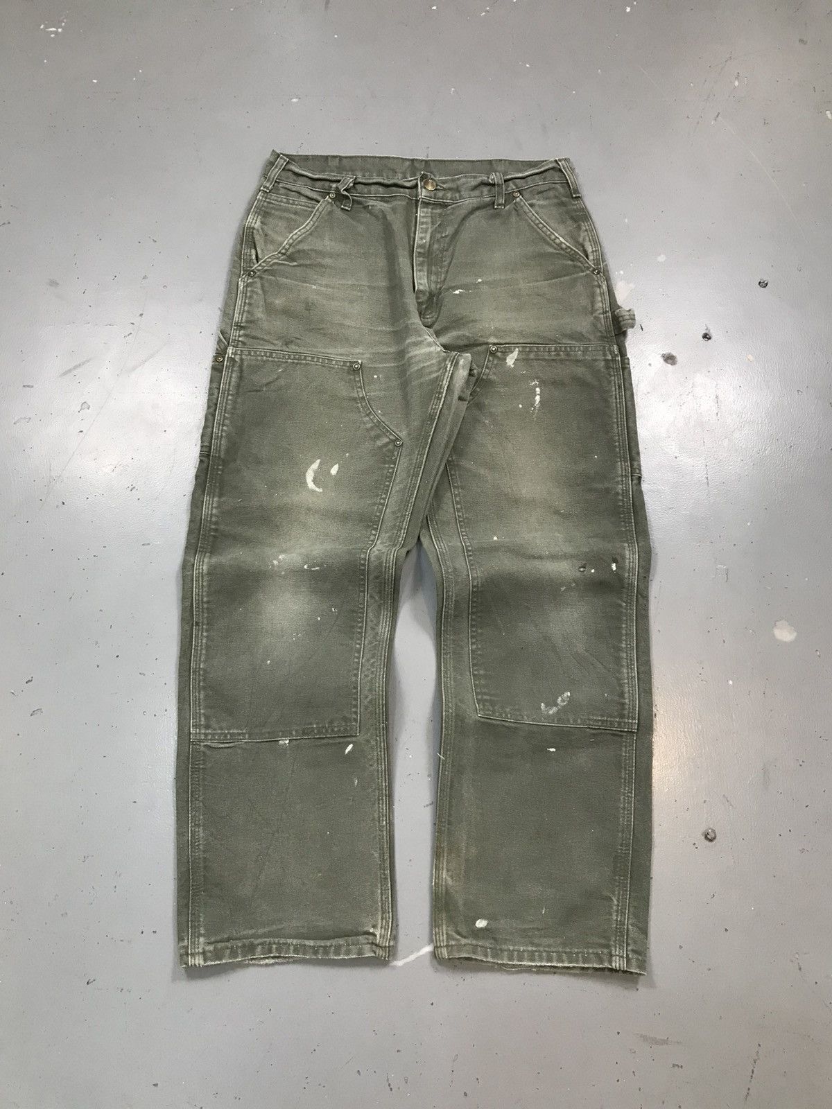 Carhartt × Streetwear × Vintage Sun faded Carhartt B01 MOS double 