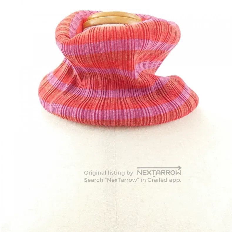 Issey Miyake Issey Miyake Colorful Striped Scarf Size ONE SIZE - 1 Thumbnail
