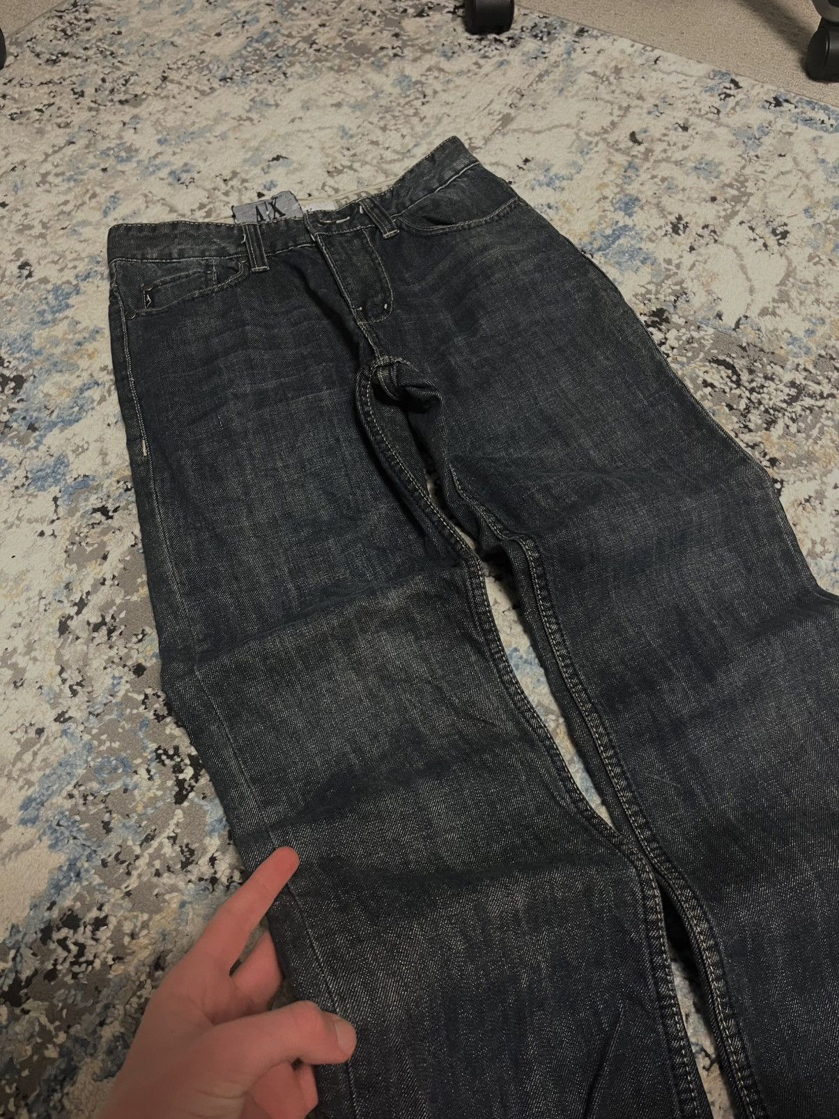 Emporio Armani Vintage Japanese flared denim jeans indi style Size US 28 / EU 44 - 3 Thumbnail
