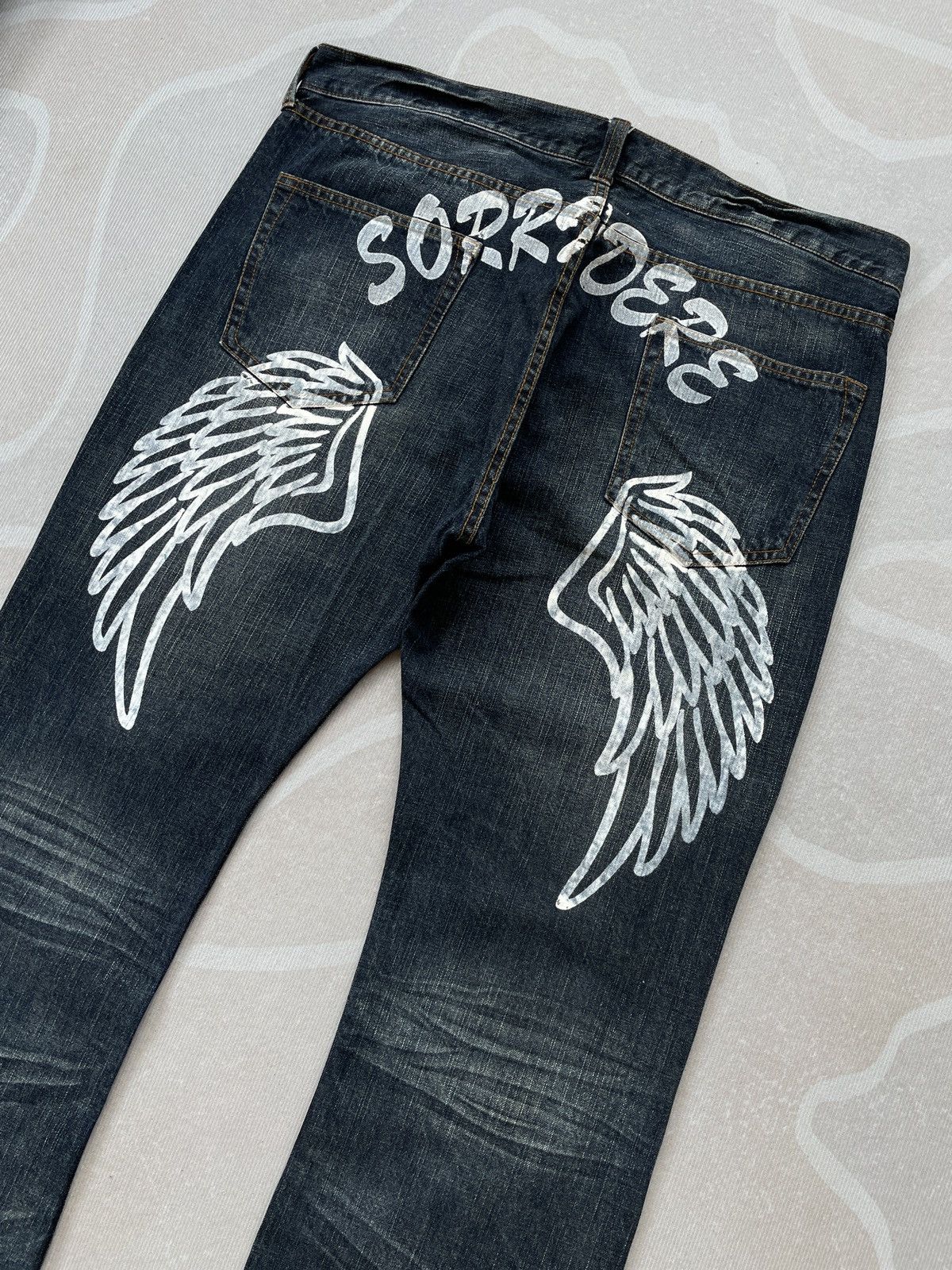 Other Sorridere Wings Printed Jeans (LG140) Size US 38 / EU 54 - 8 Thumbnail