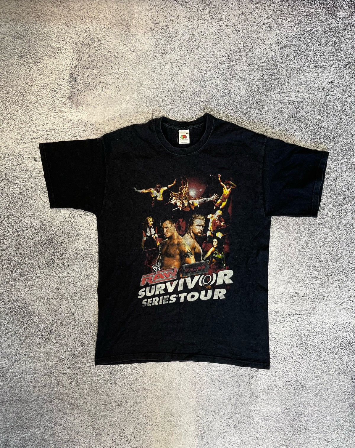 WWE Fruit Of The Loom Mens T -Shirt Vintage Wrestling WWE RAW Size US M / EU 48-50 / 2 - 1 Thumbnail