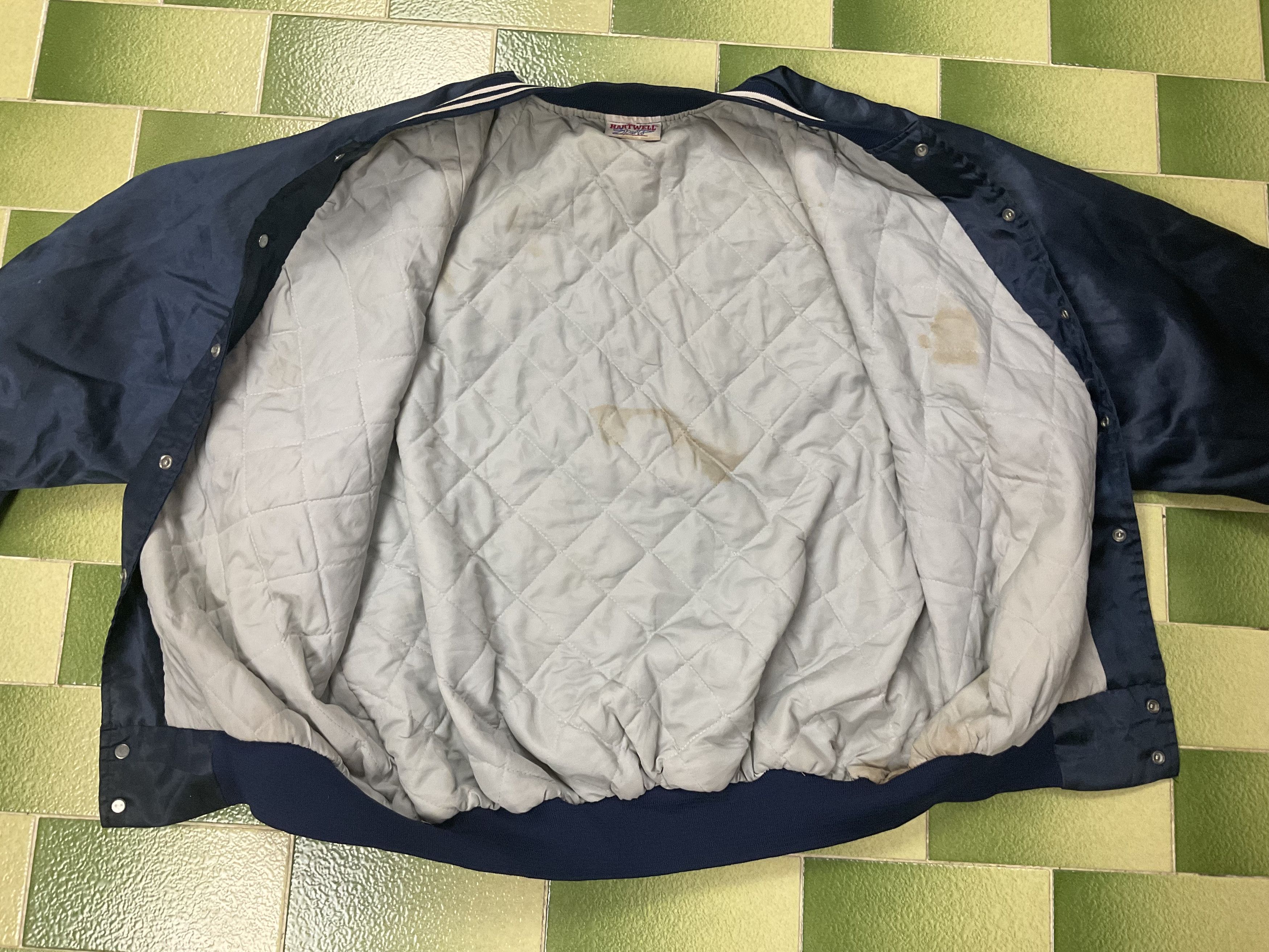 Budweiser Vintage Budweiser Satin Bomber Jacket Snap Button Quilted Size US XL / EU 56 / 4 - 6 Thumbnail