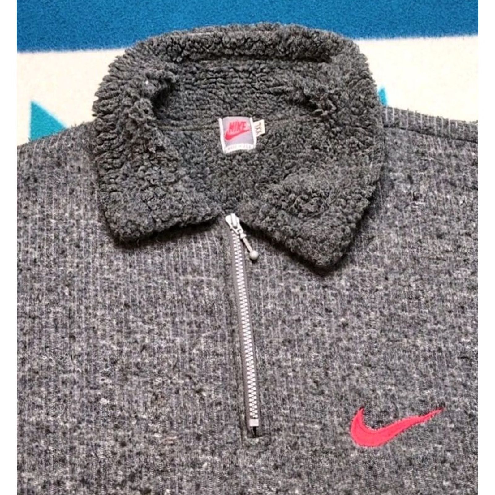Nike VINTAGE Nike Jacket 2XL Gray Fleece Pullover 1/4 Zip Made In USA Mens Size US XXL / EU 58 / 5 - 3 Thumbnail