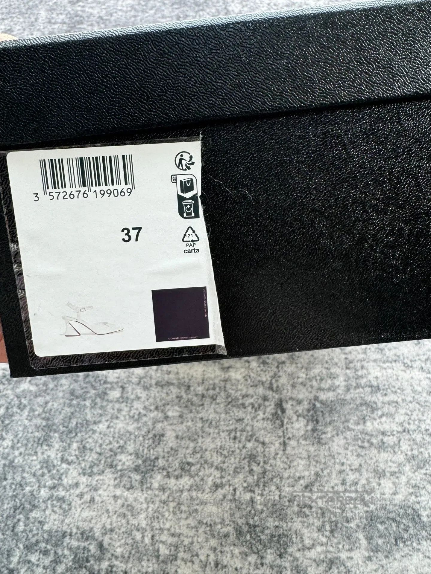 Chanel Chanel Black Patent Leather Peep-Toe High Heels| Size US 6.5 / IT 36.5 - 7 Thumbnail