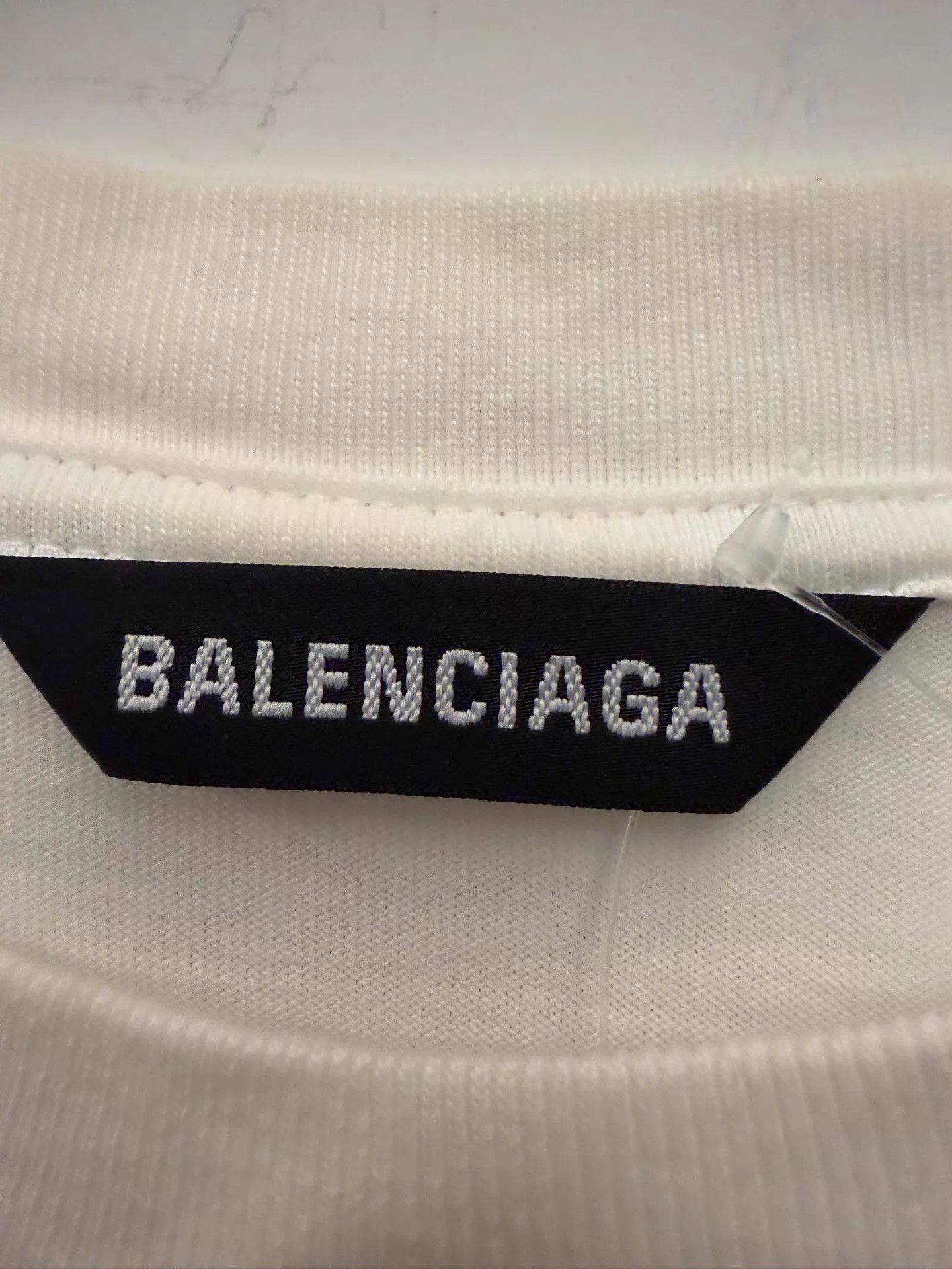 Balenciaga Balenciaga Oversized Crewneck Logo Tee Men's White XS Size US XS / EU 42 / 0 - 2 Thumbnail