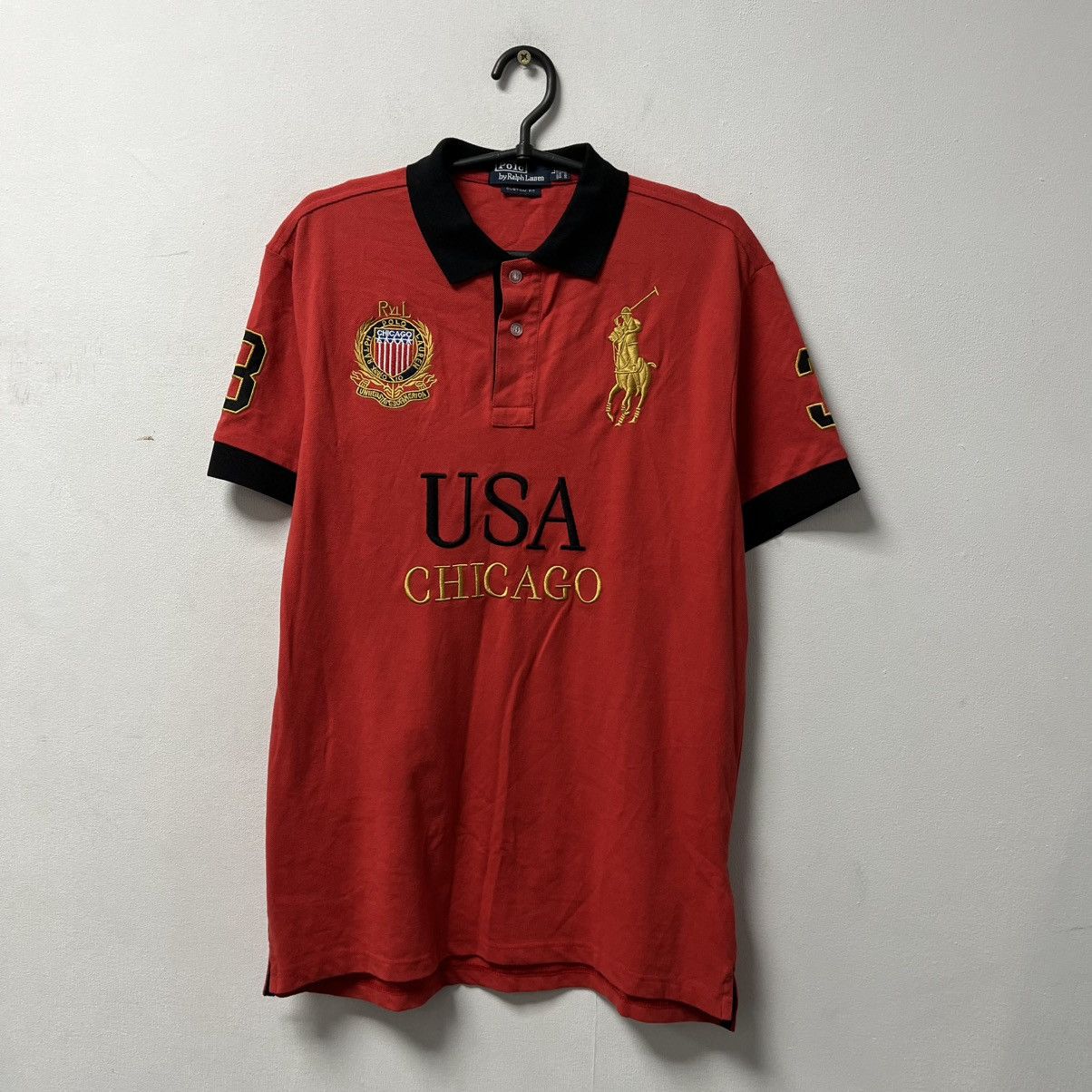 Polo Ralph Lauren Vintage polo Ralph Lauren polo tshirt #3 Big Pony Size L Size US L / EU 52-54 / 3 - 1 Thumbnail