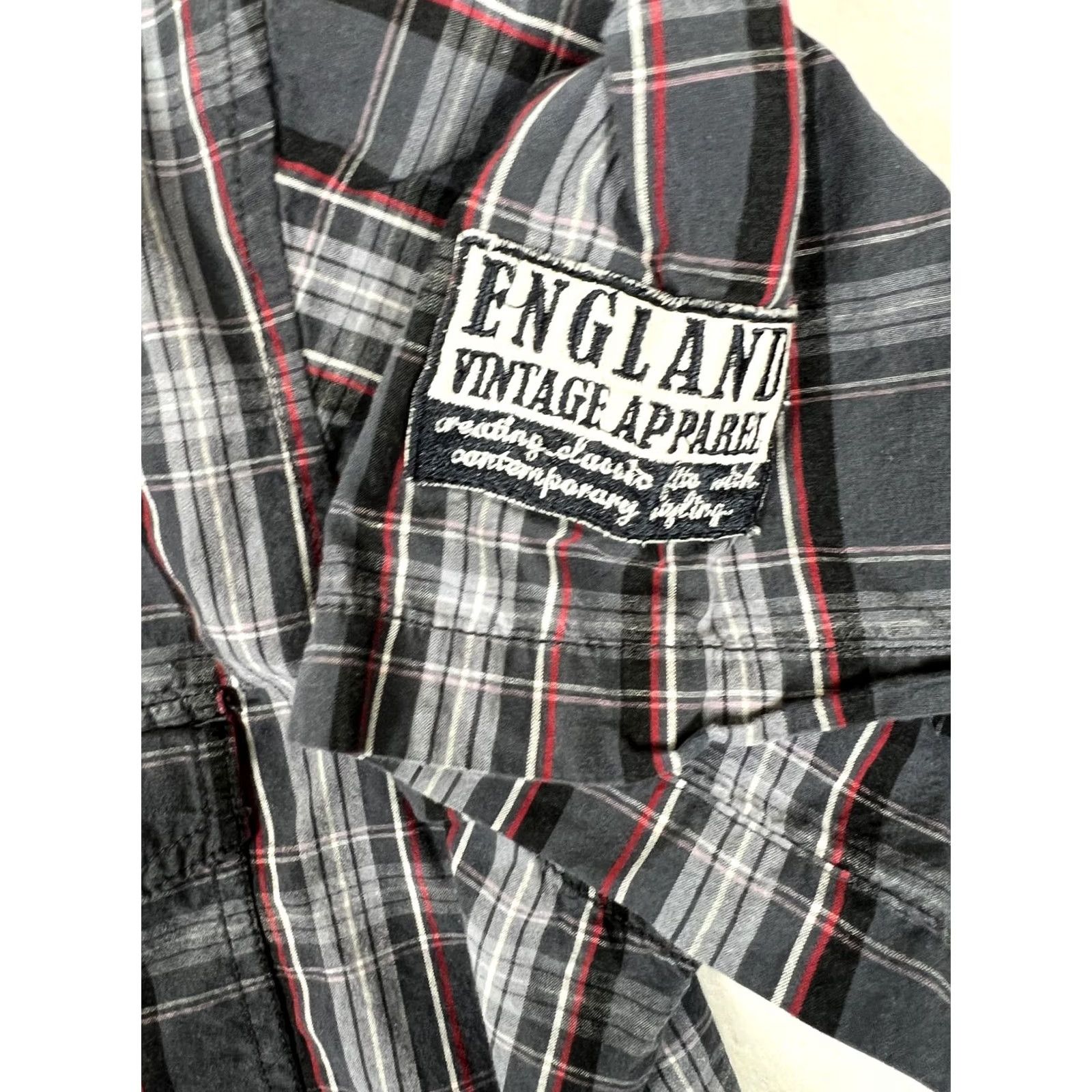 Denime Paper Denim & Cloth Shirt Mens L Blue Plaid Short Sleeve Button Front Casual Size US L / EU 52-54 / 3 - 4 Thumbnail