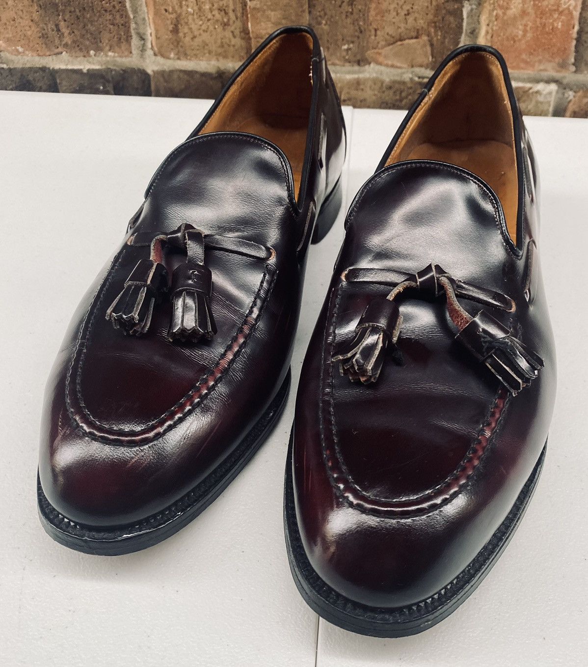Cheaney Church’s 🇮🇹 RT Cheaney Merlot shell cordovan tassel loafer 12 Size US 12 / EU 45 - 1 Thumbnail