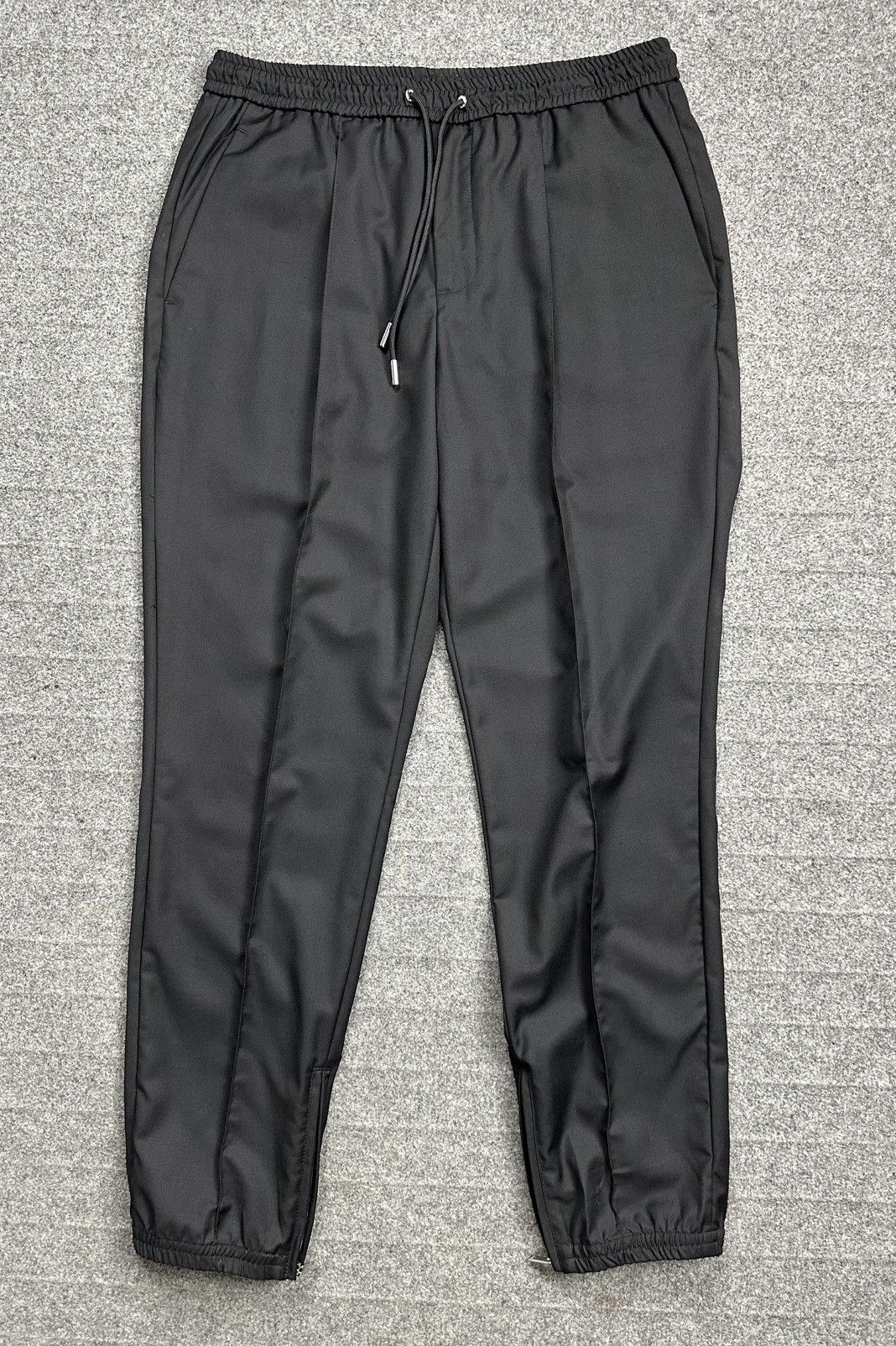 Dior × Hedi Slimane Dior Homme SS04 “strip” shiny wool trousers