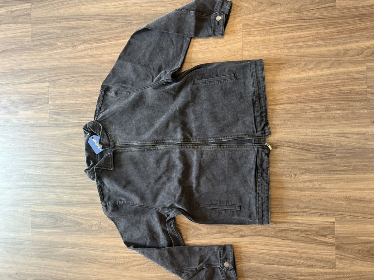 Market Market Studios Washed Black Canvas Zip Jacket – XL Size US XL / EU 56 / 4 - 6 Thumbnail