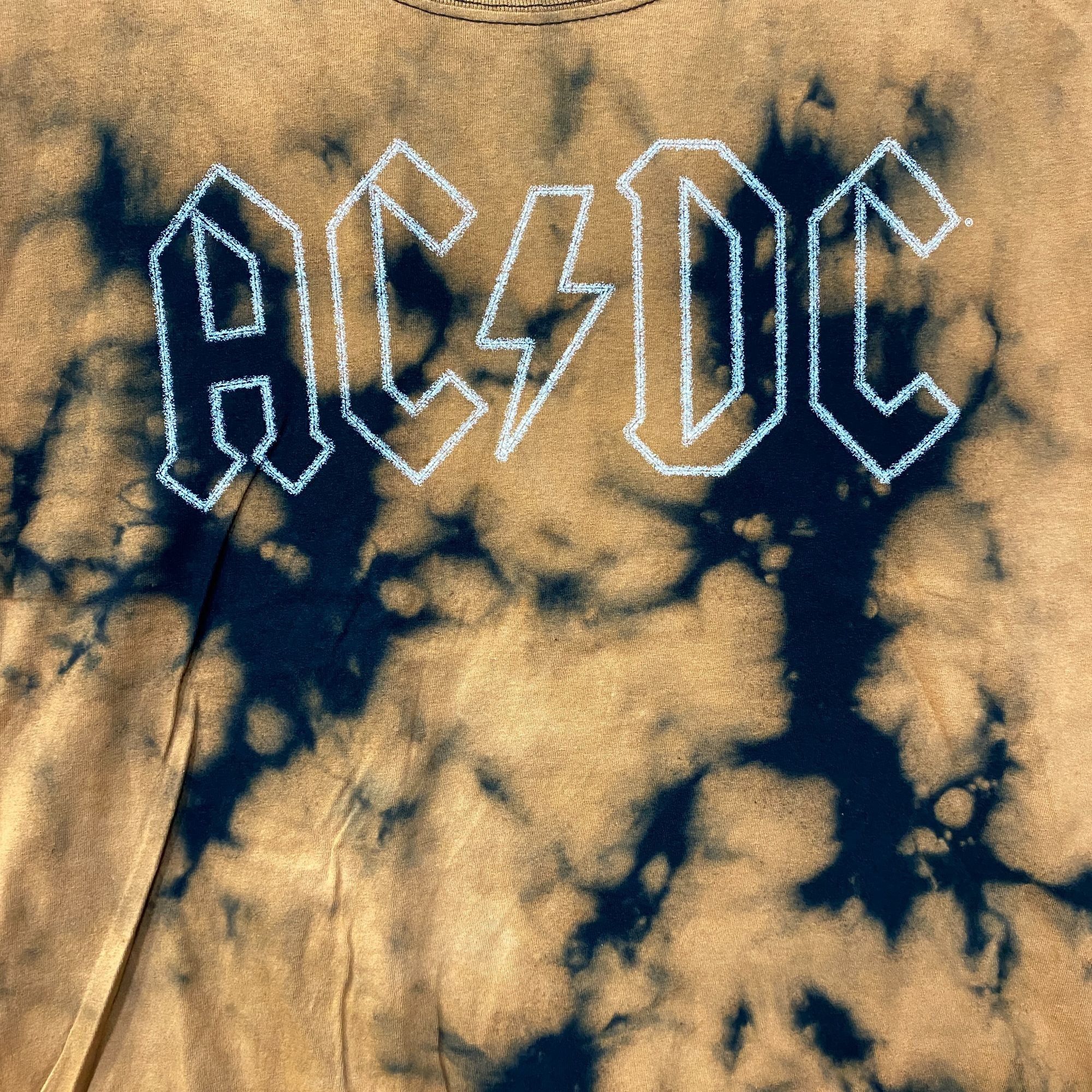 AC/DC AC/DC Tie Dye Rock Band Sleeveless Croptop Medium Size M / US 6-8 / IT 42-44 - 4 Thumbnail