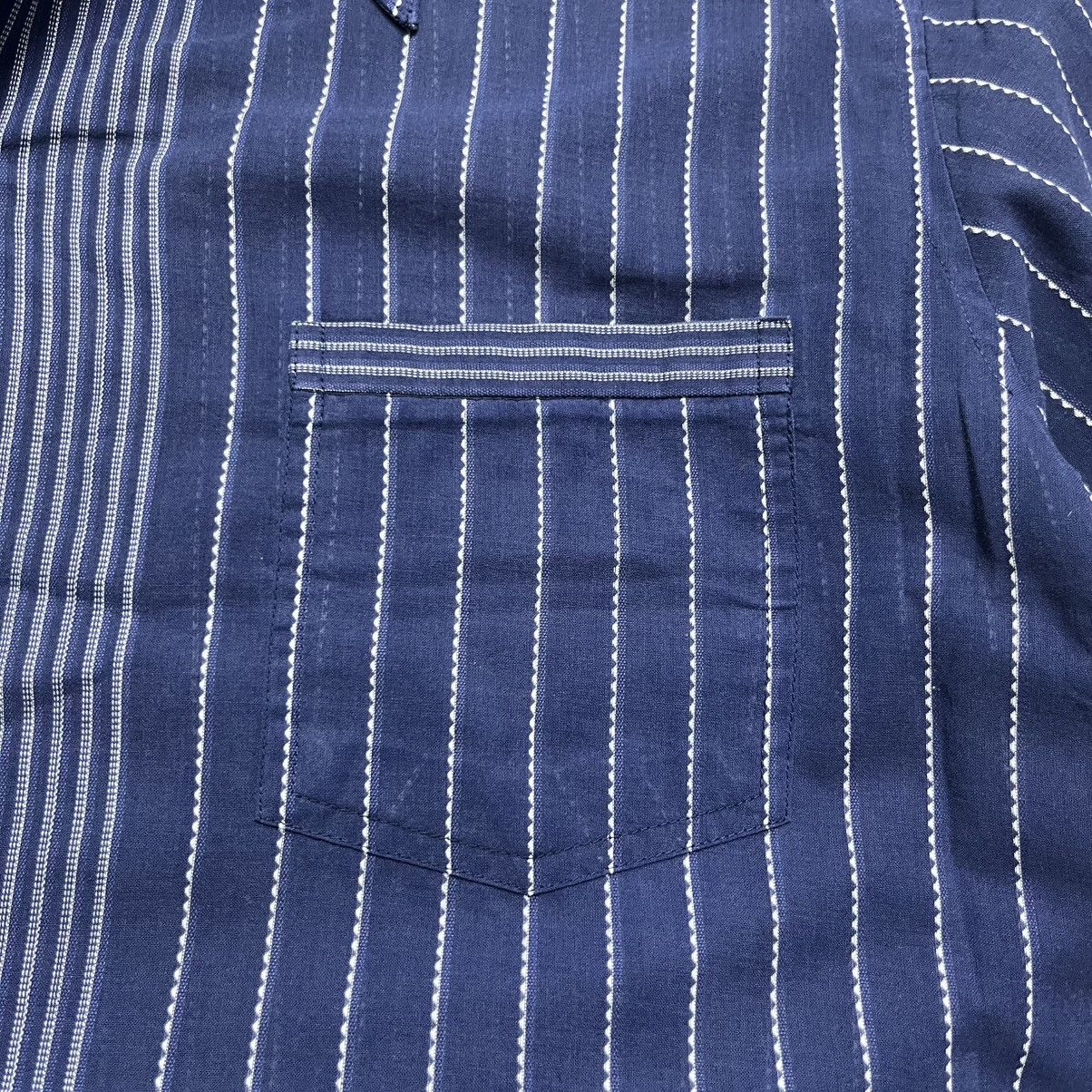 Vintage Topco navy inspired issey miyake short sleeve button shirt Size US L / EU 52-54 / 3 - 4 Thumbnail