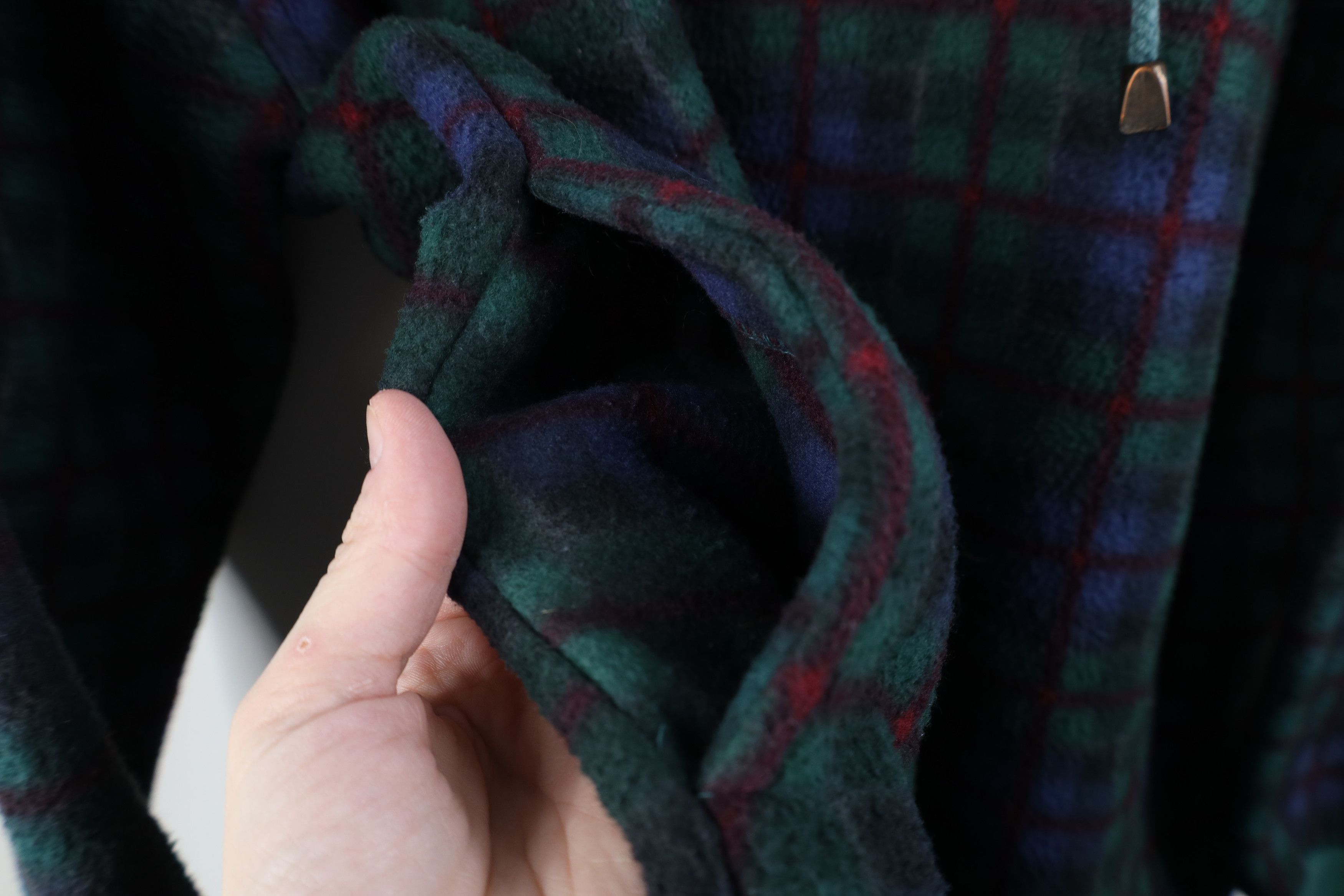 Vintage Vintage 90s Streetwear Fit Pullover Fleece Sweater Plaid Size L / US 10 / IT 46 - 8 Thumbnail