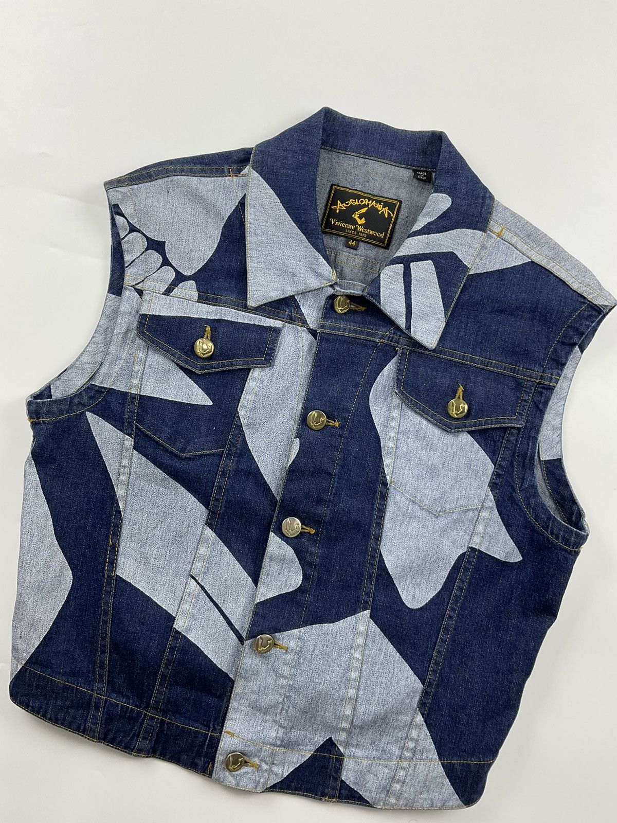 Vivienne Westwood Vivienne Westwood Anglomania F/W'98 Sword Print Vest Size US S / EU 44-46 / 1 - 5 Thumbnail