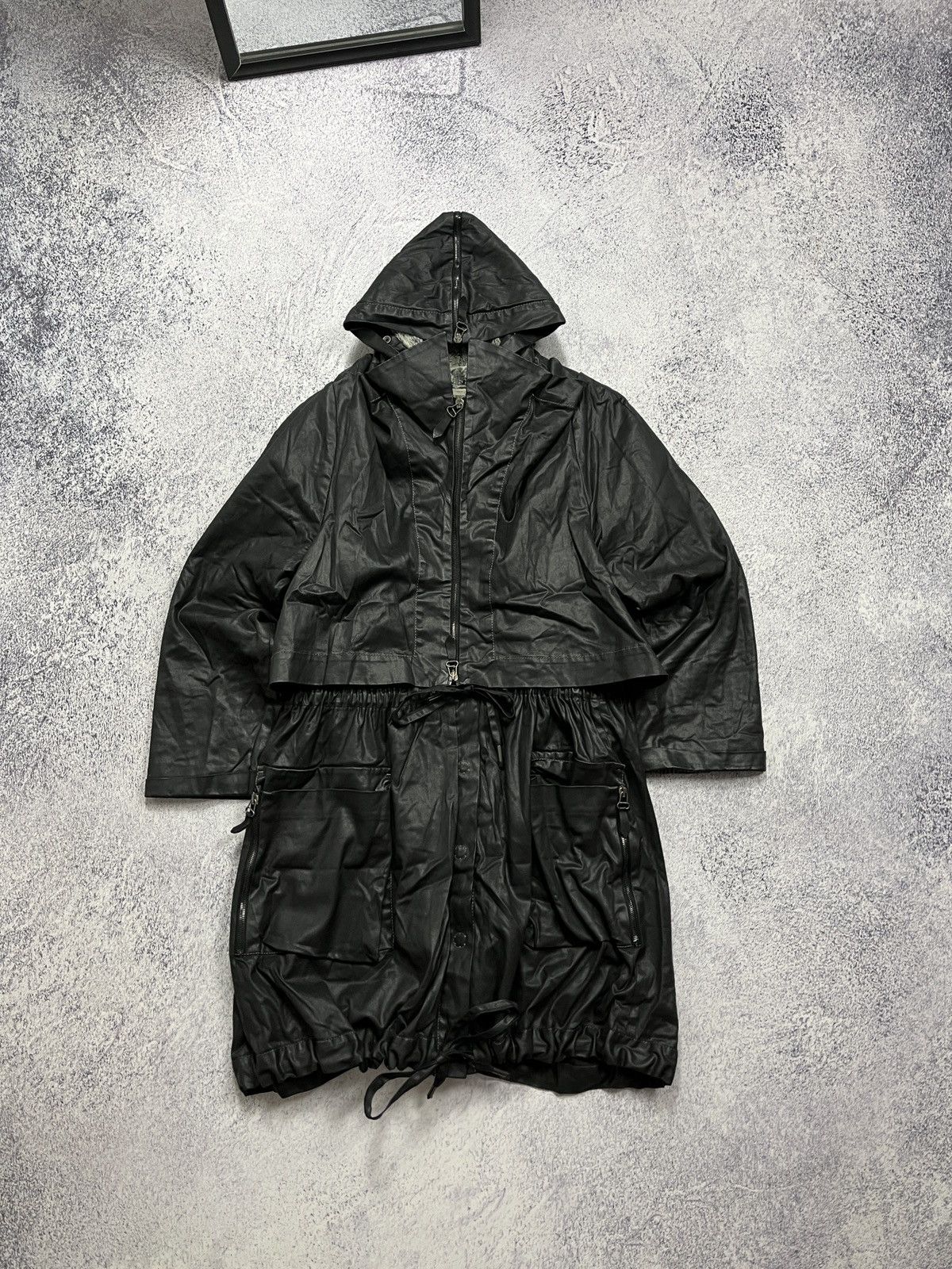 Annette Gortz × Japanese Brand Annette Gortz Avant Garde Zipped Trench Winter Jacket Rare Size S / US 4 / IT 40 - 1 Thumbnail