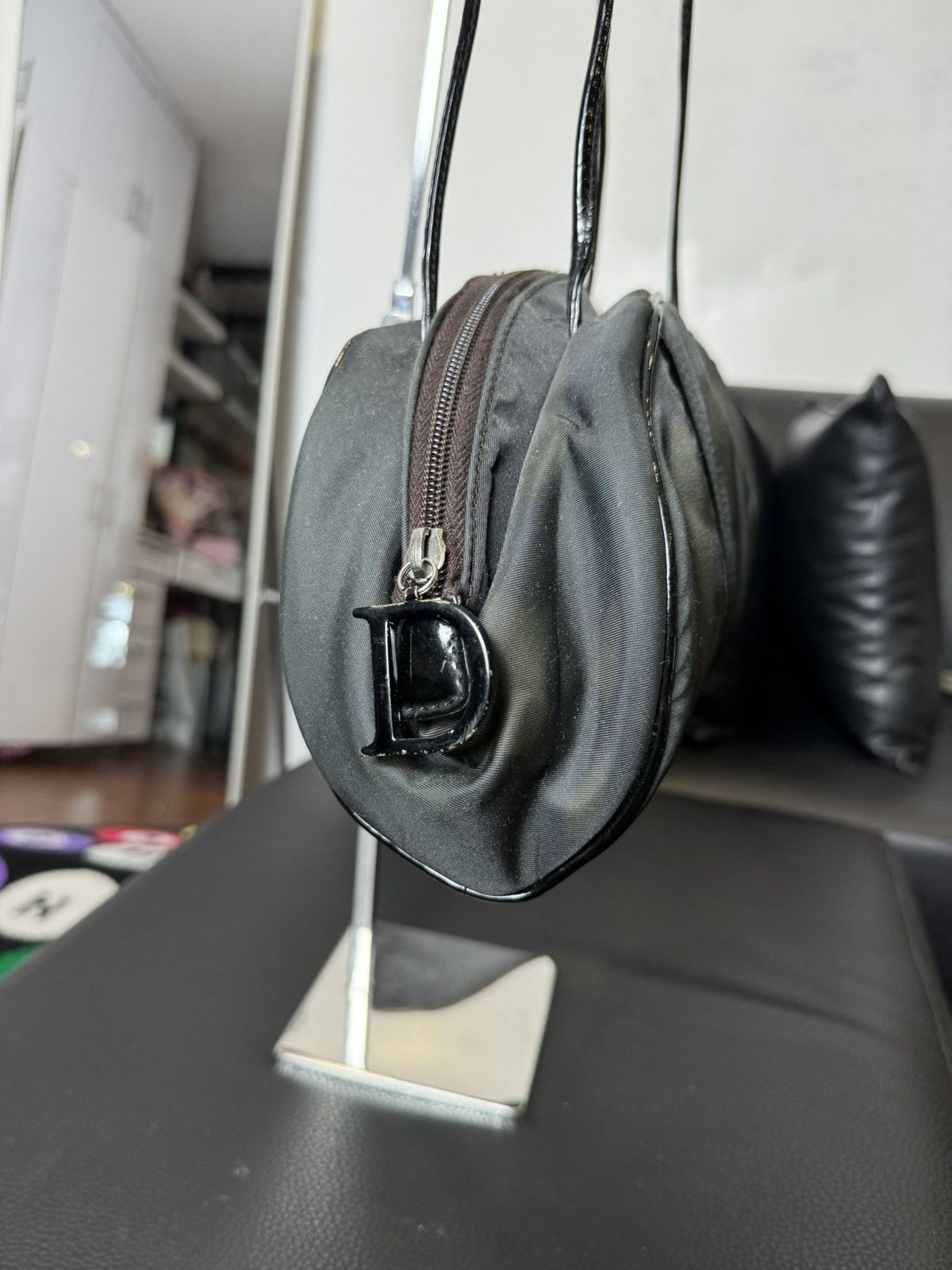 Dior Dior Black Nylon Shoulder Bag John Galliano 2001 Size ONE SIZE - 5 Thumbnail