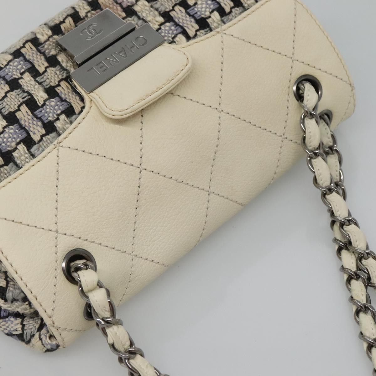 Chanel CHANEL Chain Shoulder Bag Tweed Blue CC Size ONE SIZE - 6 Thumbnail