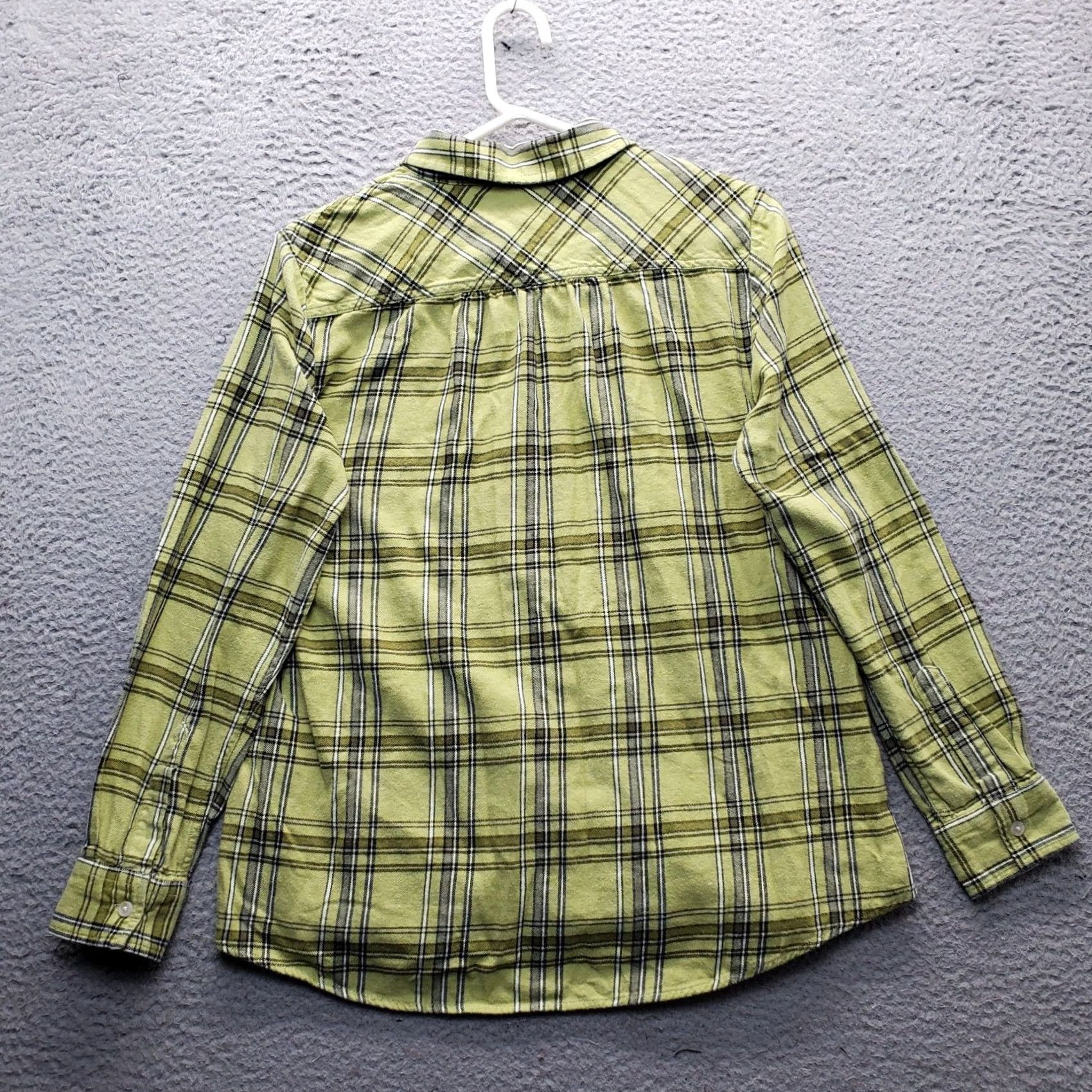Lands' End Lands' End Flannel Shirt Women Multi Plaid Long Sleeve Collared Button Up Size M / US 6-8 / IT 42-44 - 2 Thumbnail