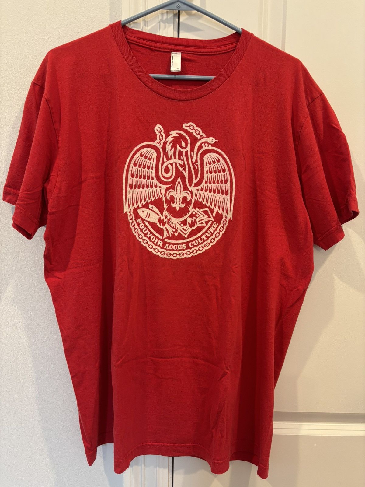 American Apparel Dirty Coast New Orleans State Seal Red Shirt Acadiana - XL Size US XL / EU 56 / 4 - 1 Thumbnail