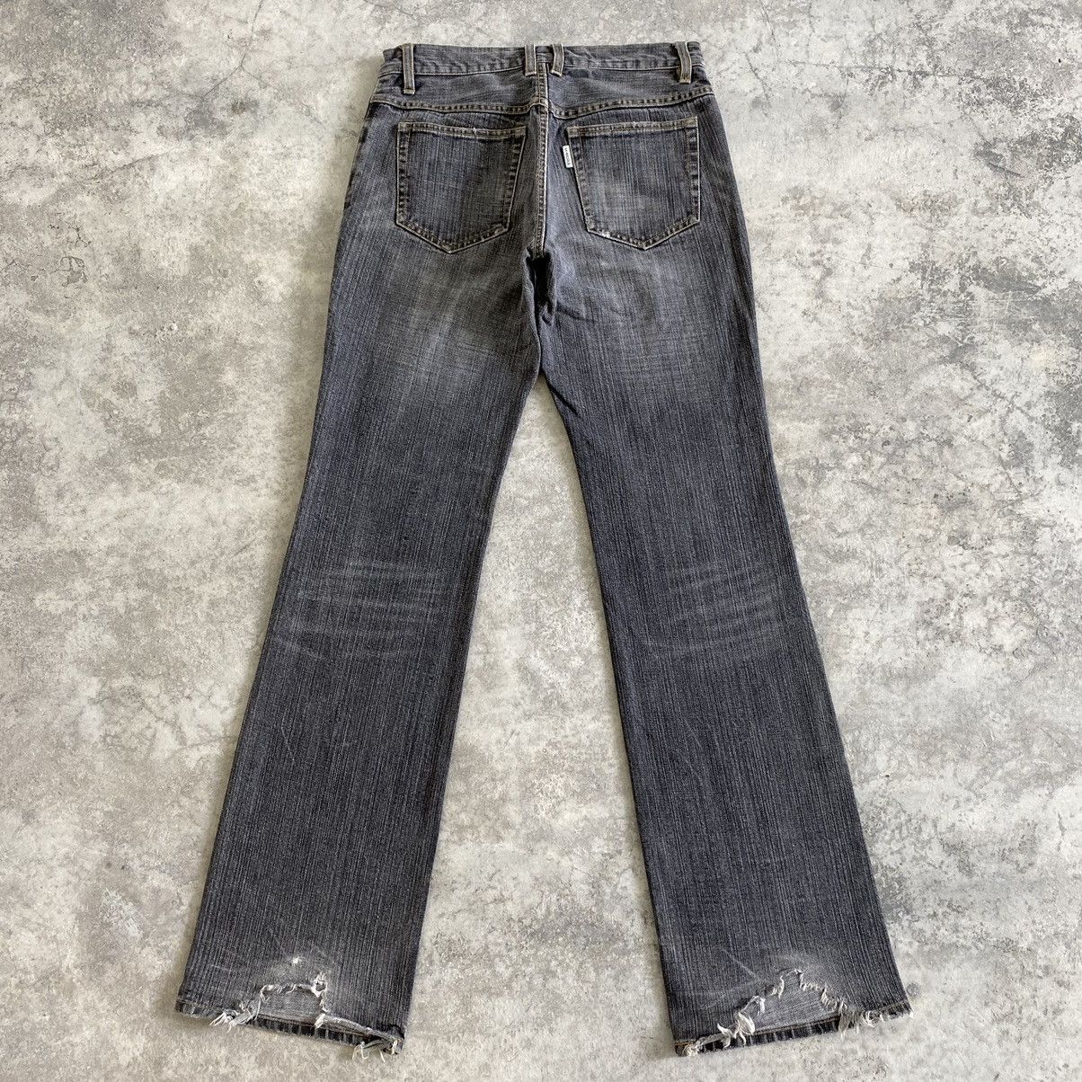 Other Monsieur Nicole Washed Grey Flared Denim Jeans Size US 30 / EU 46 - 13 Thumbnail