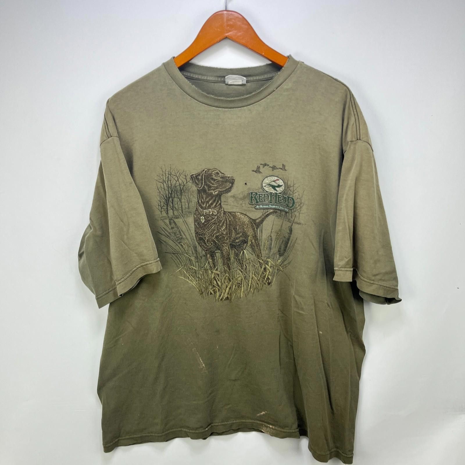 Bass Pro Shops Vintage 90s Bass Pro Shops Redhead Dog Sun Faded T Shirt XL Size US XL / EU 56 / 4 - 1 Thumbnail
