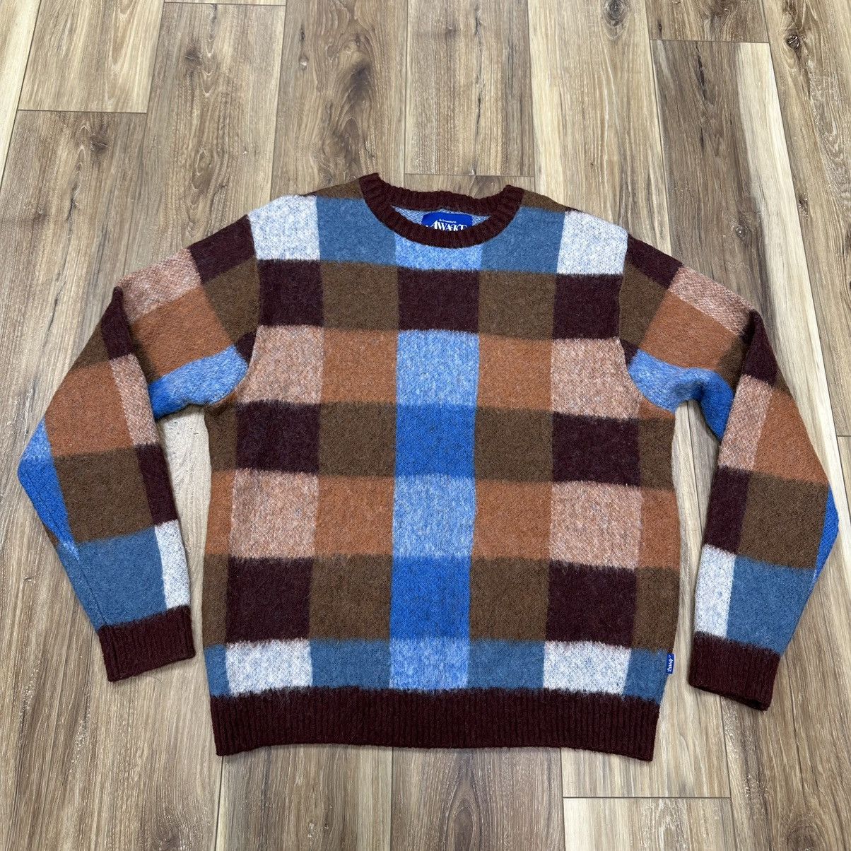 Awake NY Awake New York Mohair Checkered Square Sweater, Large Size US L / EU 52-54 / 3 - 1 Thumbnail