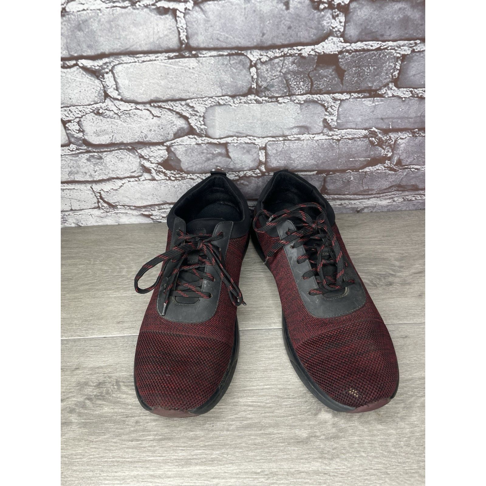 Allegri Alegria Traq Burgundy Black Fabric Lace Up Athletic Casual S Size US 11.5 / EU 44-45 - 11 Thumbnail