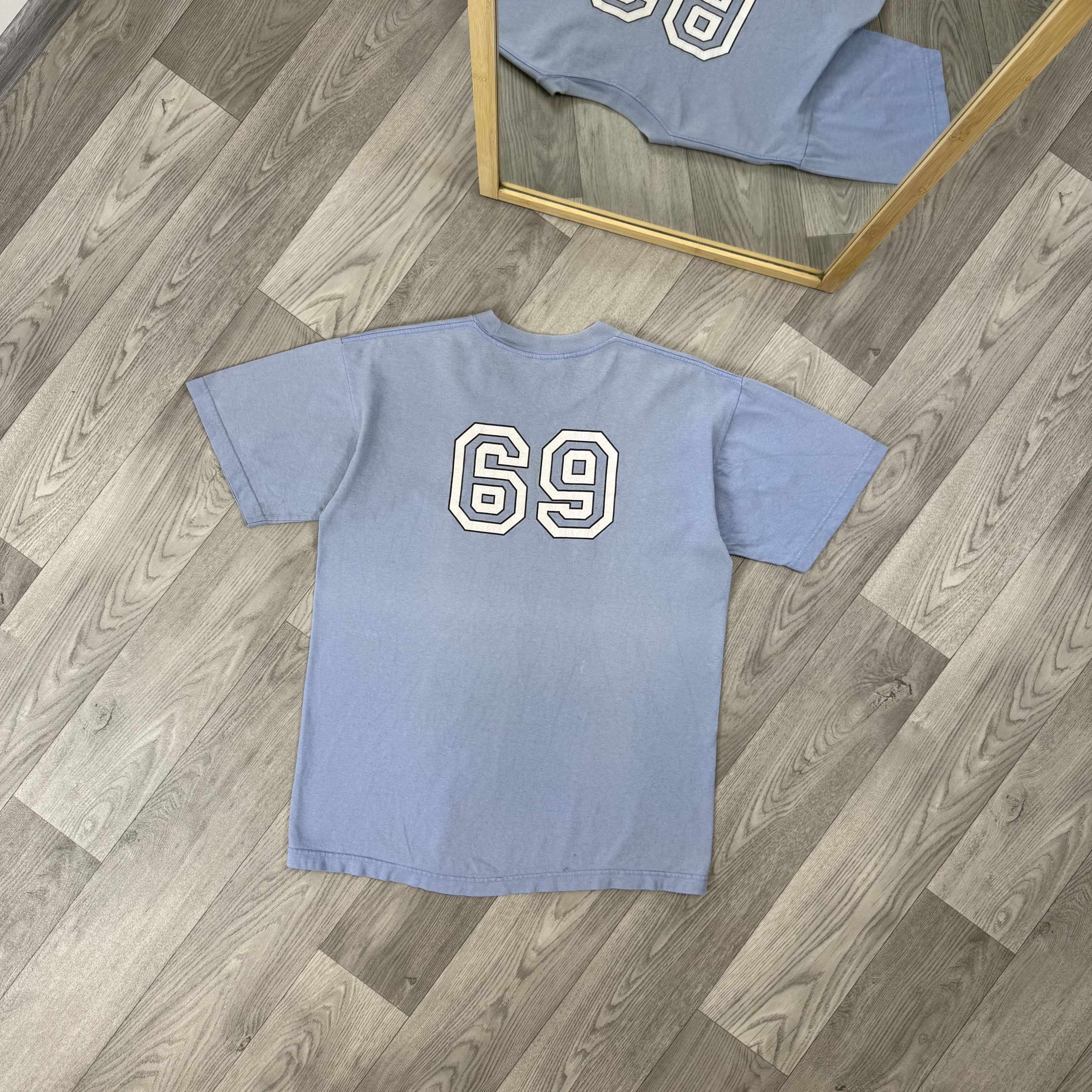 Hook-Ups Vintage Porn Star 69 Rare Graphic Blue Pornstar Tee Shirt Size US L / EU 52-54 / 3 - 2 Thumbnail