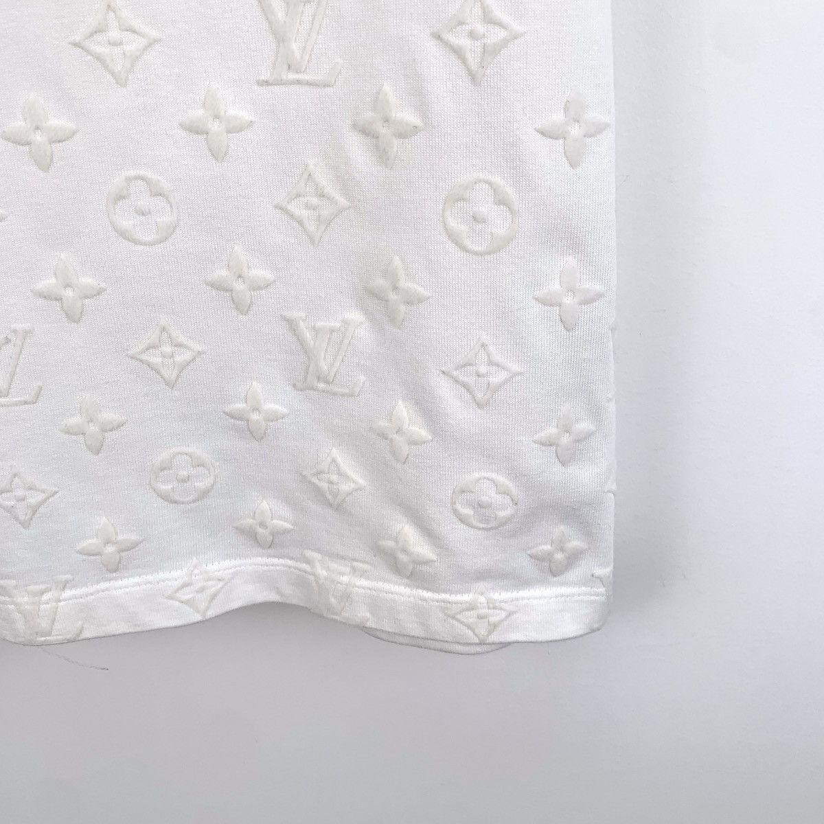 Louis Vuitton White Short-Sleeve Patterned Shirt XS Size US XS / EU 42 / 0 - 4 Thumbnail