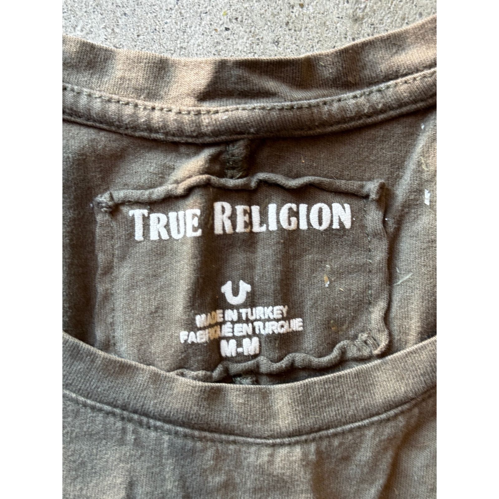 True Religion True Religion Beige Short Sleeve T-Shirt (M) Size M / US 6-8 / IT 42-44 - 4 Thumbnail