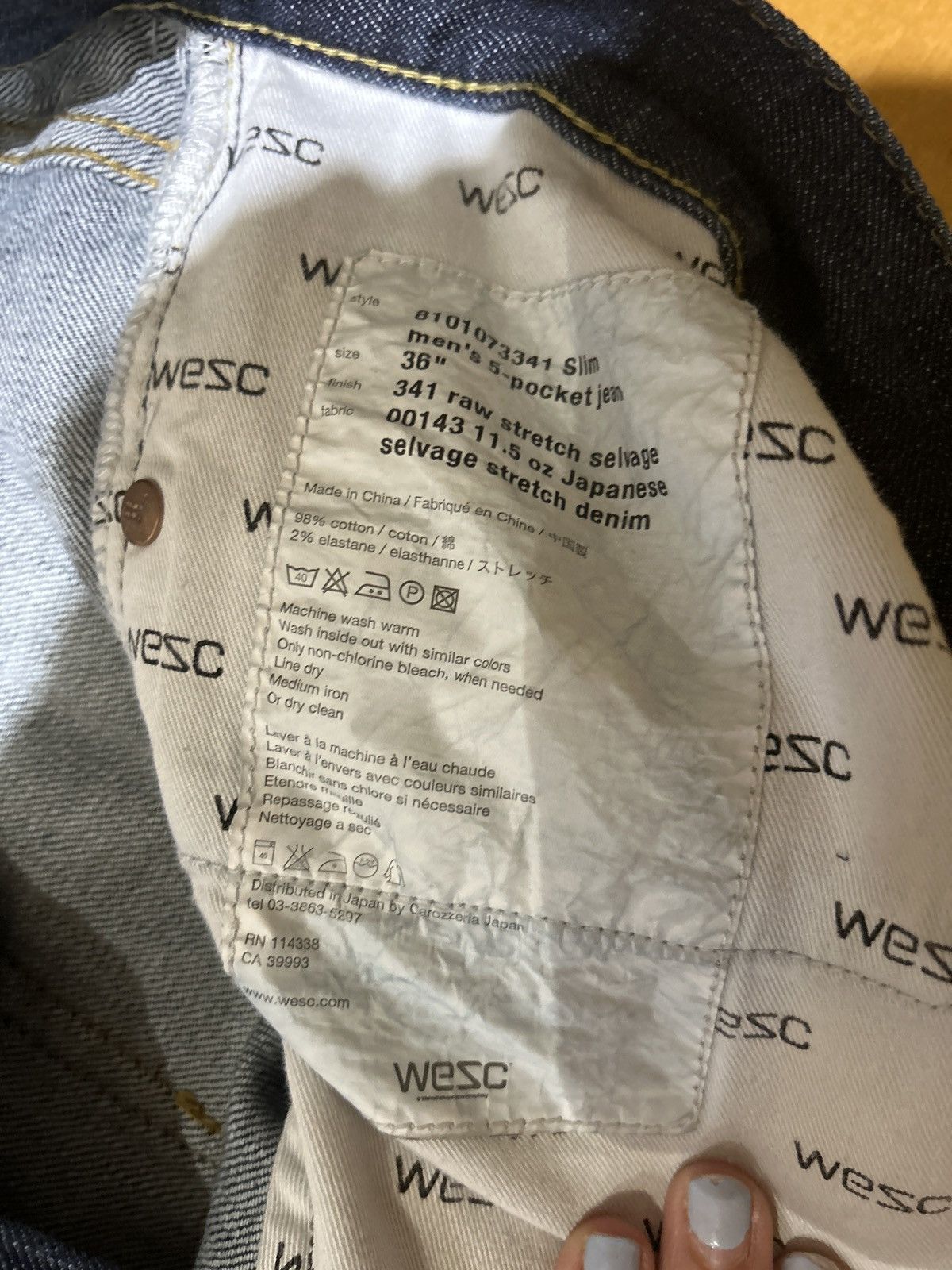 WeSC WeSC Slim men’s 5 pocket jeans Size US 36 / EU 52 - 5 Thumbnail