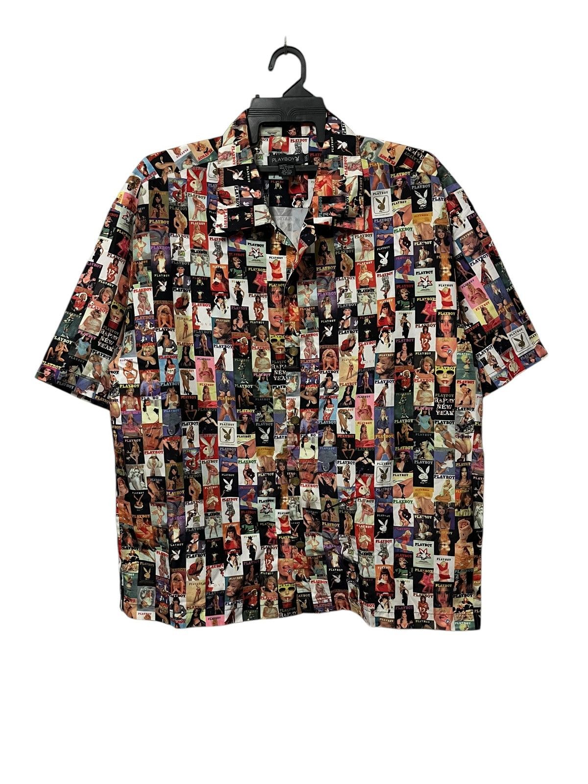 Playboy × Vintage 🔥Vtg Playboy Magazine Shirt All Over Print Size US XXL / EU 58 / 5 - 1 Thumbnail