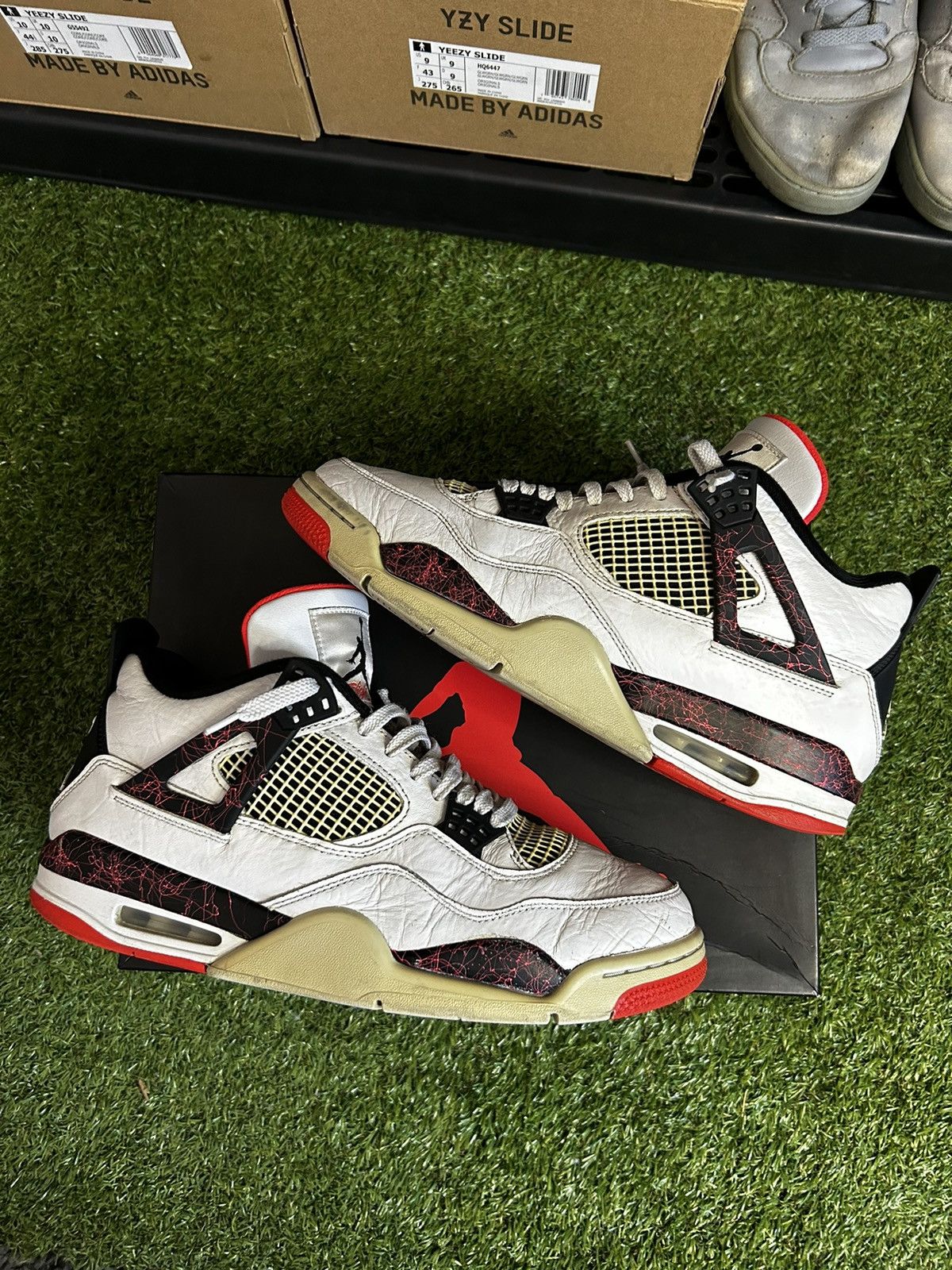 image of Jordan Nike Jordan 4 Retro “Flight Nostalgia” Shoes in White, Men's (Size 11)