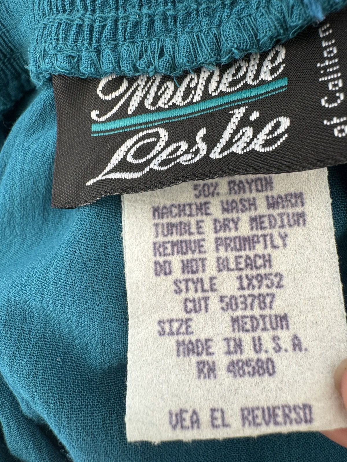 Vintage Michelle Leslie women’s vintage 90s set skirt button up pine Size 30" / US 8 / IT 44 - 6 Thumbnail