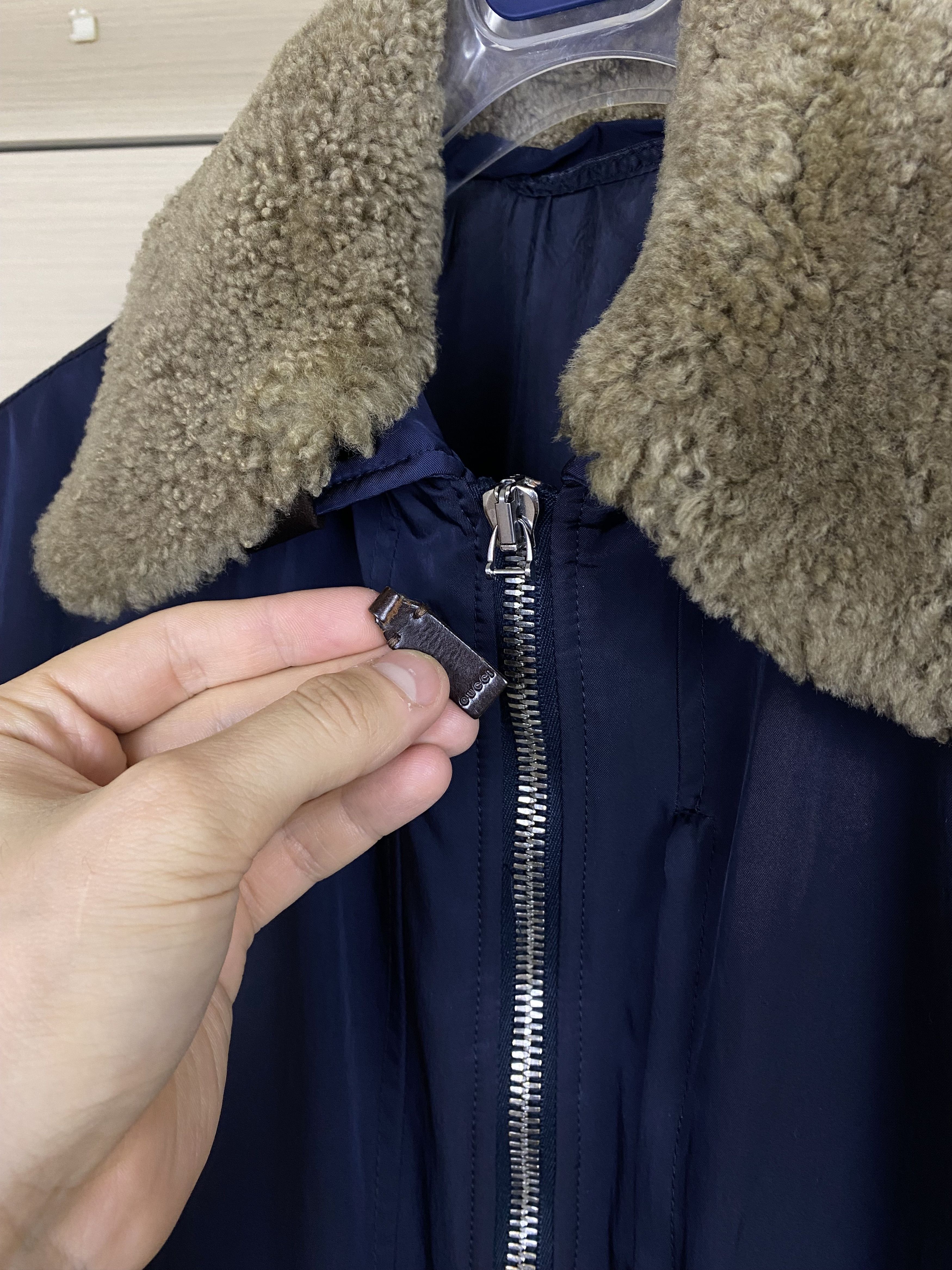 Gucci Rare vintage Gucci navy blue polyamide nylon bomber jacket Size US M / EU 48-50 / 2 - 6 Thumbnail