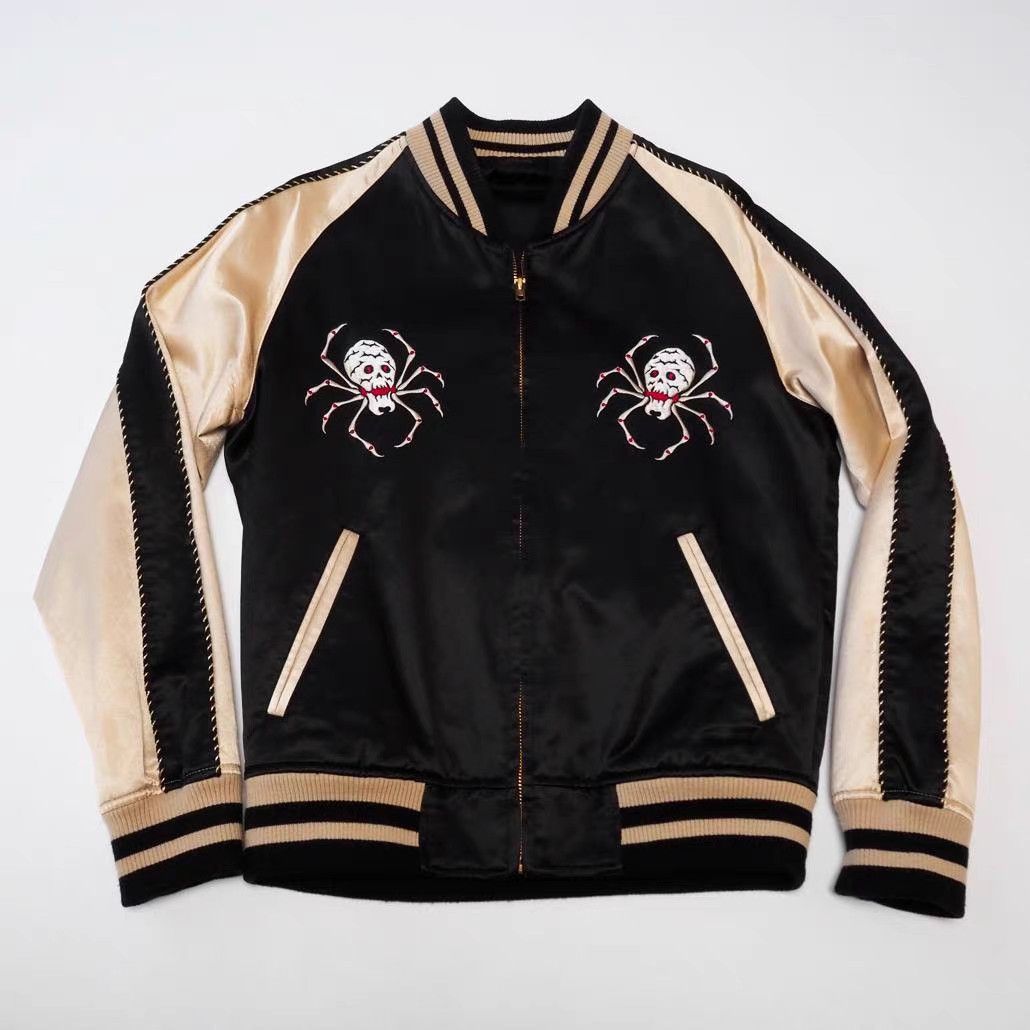 Backbone Backbone Spider & Bat Embroidery Sukajan Jacket K11 Size US L / EU 52-54 / 3 - 1 Thumbnail