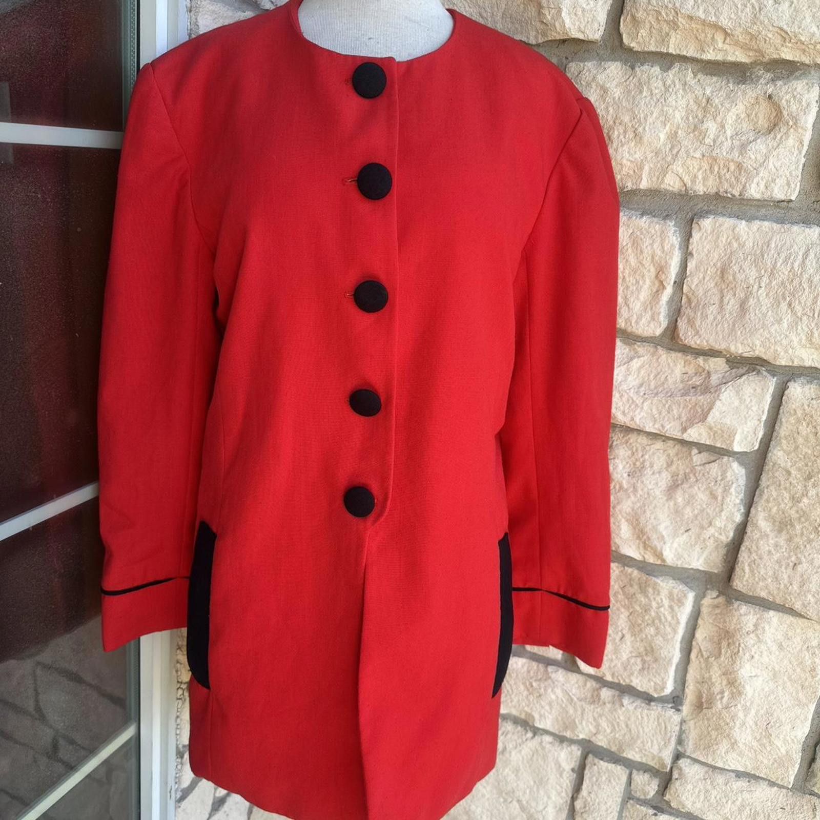 Other Red and black vintage 80s blazer jacket #80sfashion Size M / US 6-8 / IT 42-44 - 1 Thumbnail