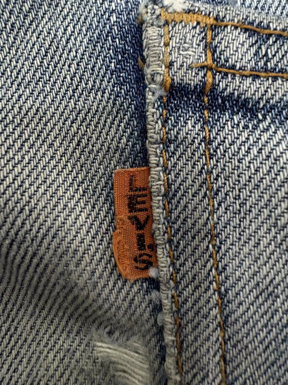 Levi's Distress Levis Vintage Orange Tagg Big E Japan. Size US 32 / EU 48 - 7 Thumbnail